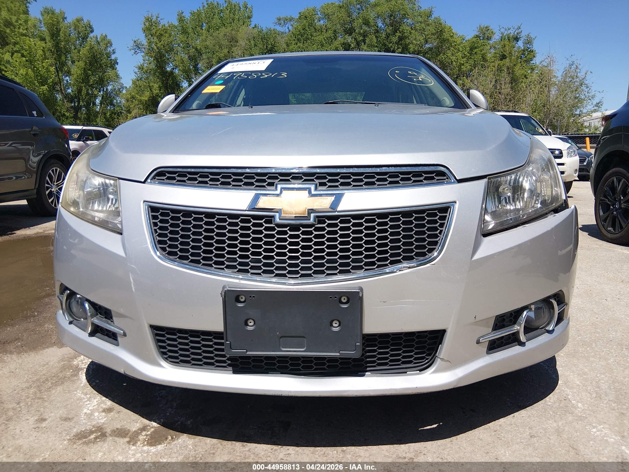 2012 Chevrolet Cruze 1lt Silver vin: 1G1PF5SC0C7329674