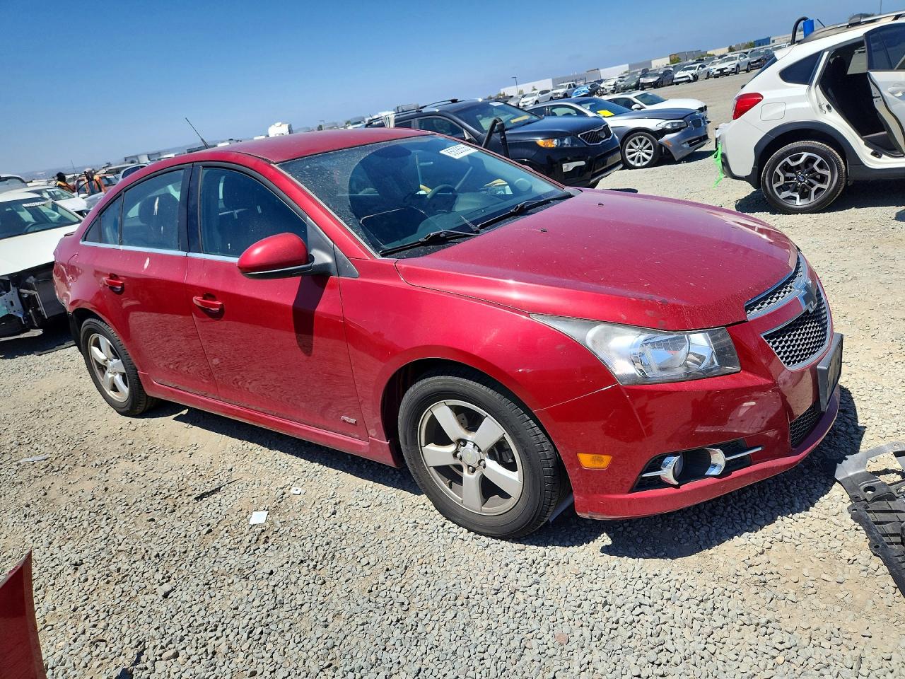 2012 Chevrolet Cruze Lt Burgundy vin: 1G1PF5SC0C7349262