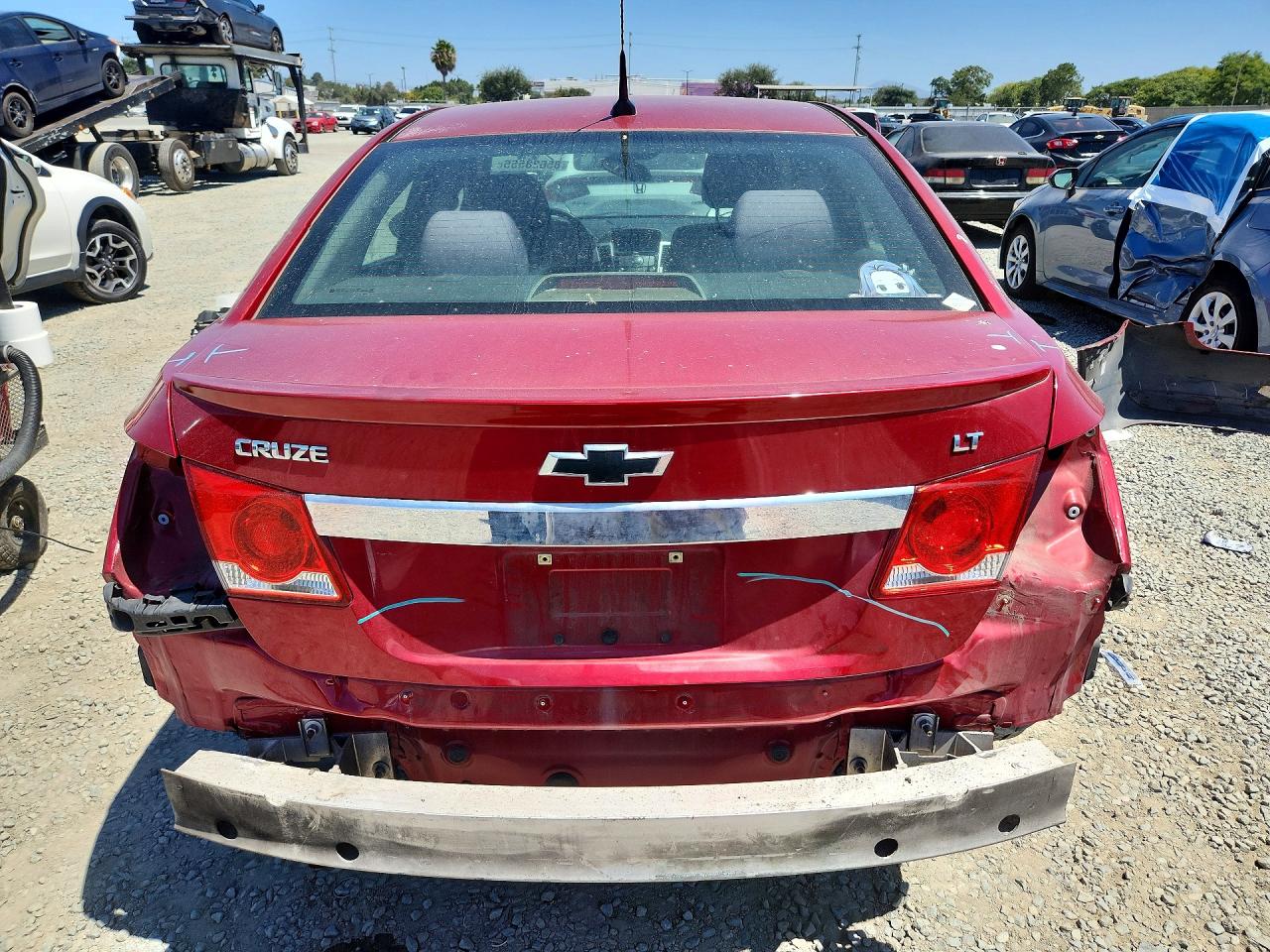 2012 Chevrolet Cruze Lt Burgundy vin: 1G1PF5SC0C7349262