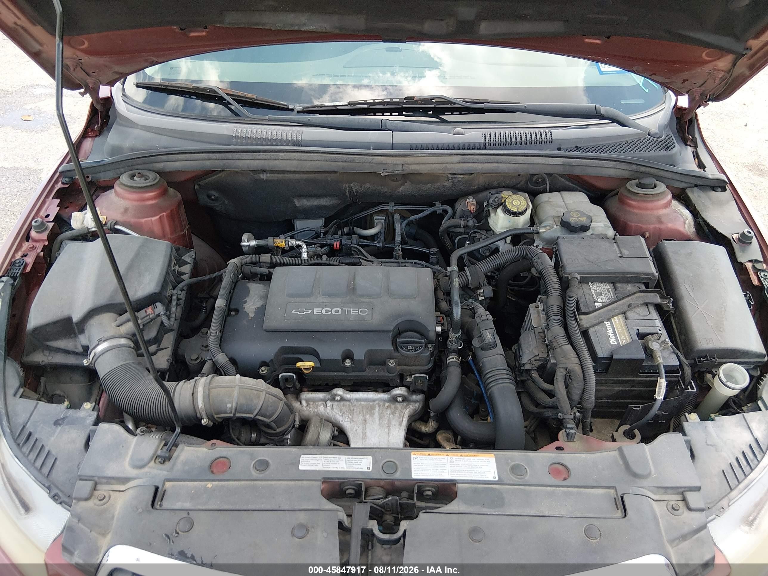 2012 Chevrolet Cruze 1lt Оранжевый vin: 1G1PF5SC0C7357314