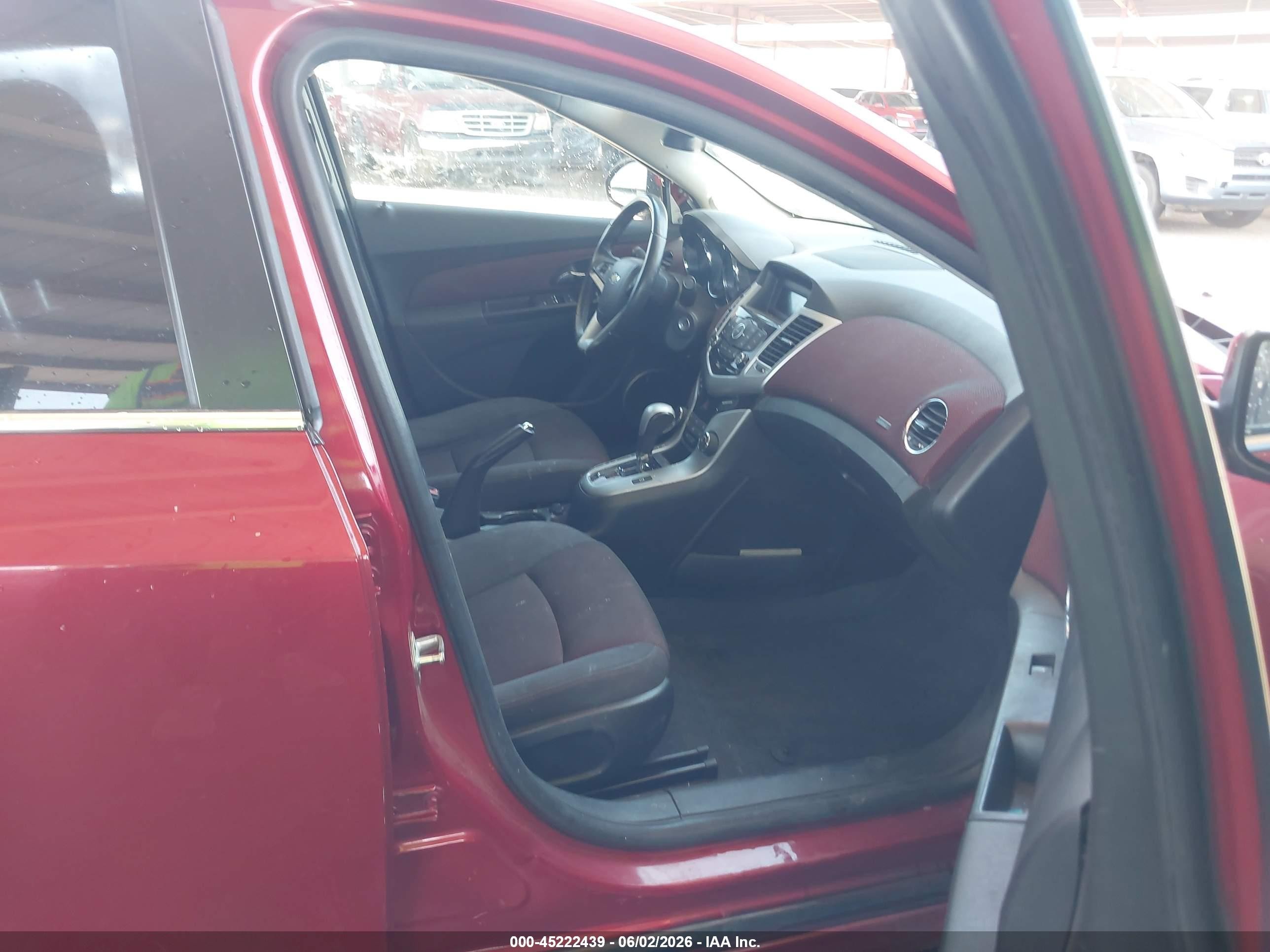 2012 Chevrolet Cruze 1lt Red vin: 1G1PF5SC0C7386540
