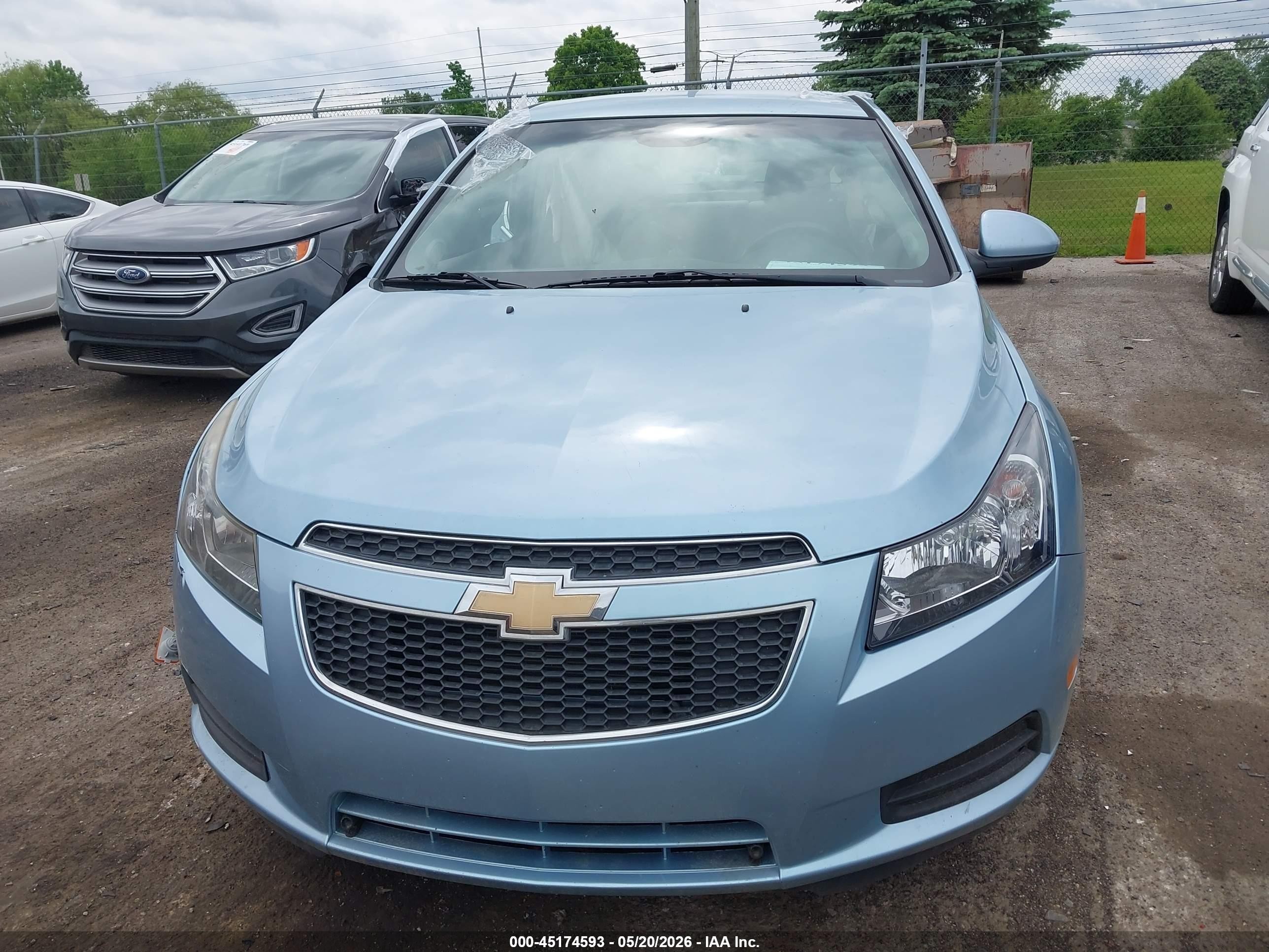 2012 Chevrolet Cruze 1lt Blue vin: 1G1PF5SC1C7146669