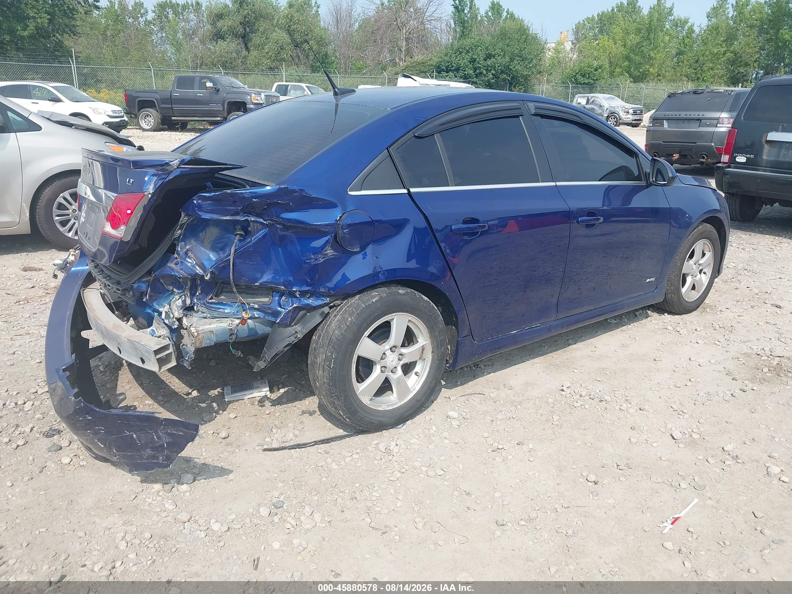2012 Chevrolet Cruze 1lt Dark Blue vin: 1G1PF5SC1C7167005