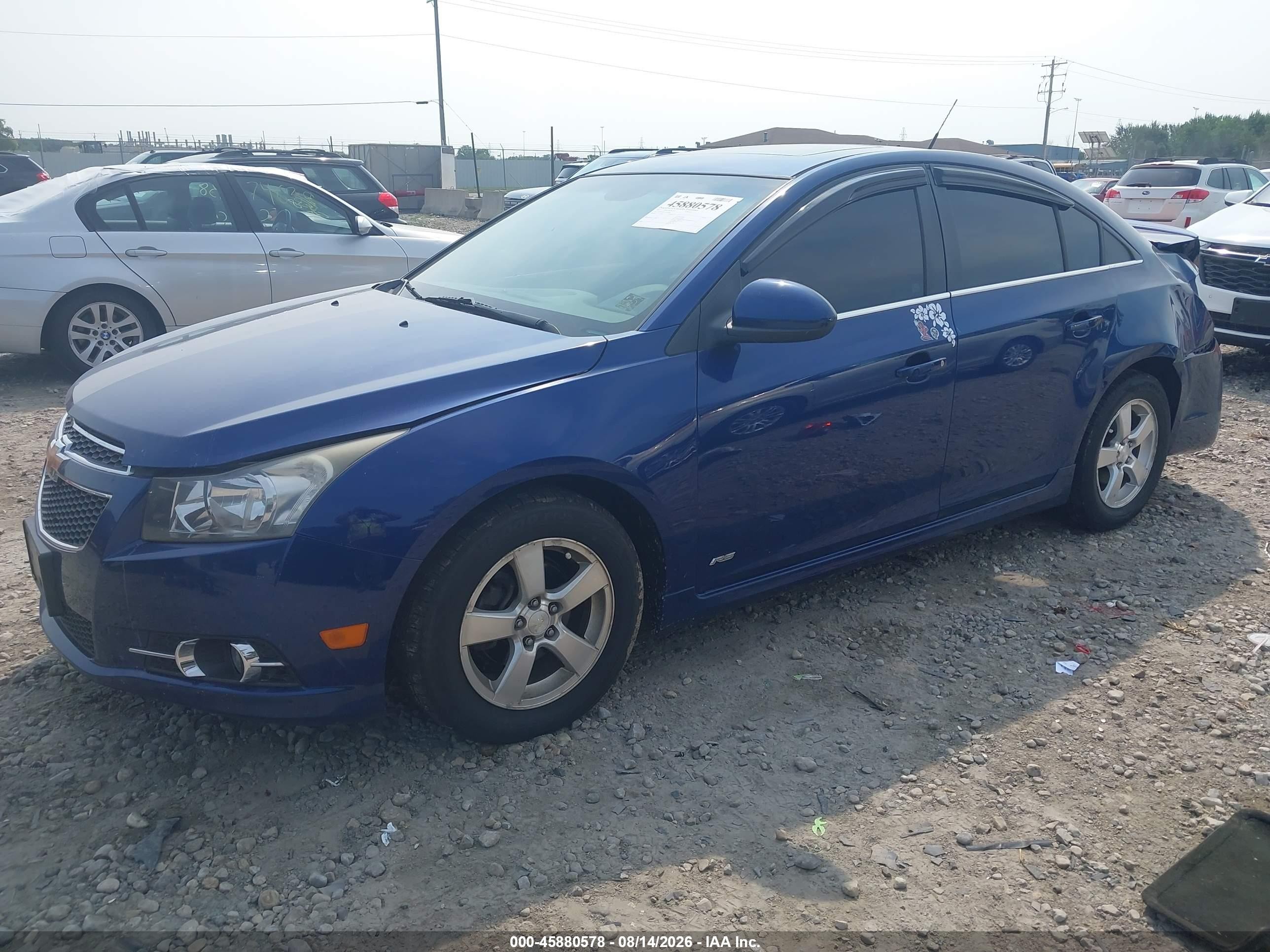 2012 Chevrolet Cruze 1lt Dark Blue vin: 1G1PF5SC1C7167005