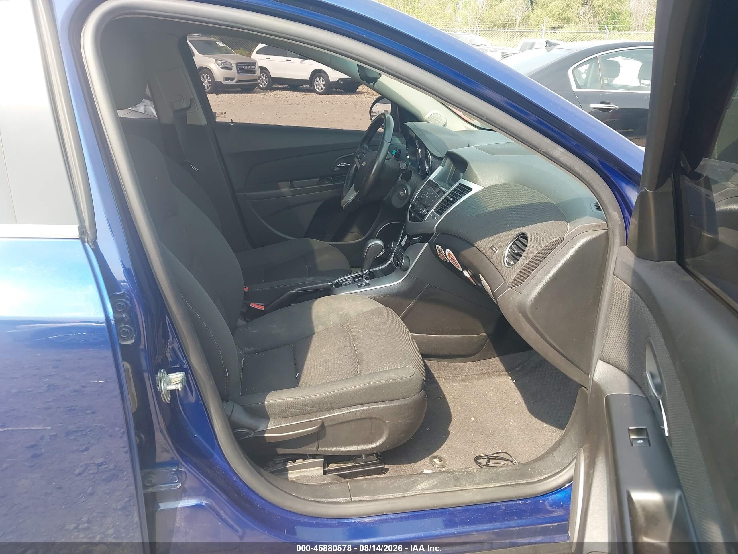 2012 Chevrolet Cruze 1lt Dark Blue vin: 1G1PF5SC1C7167005