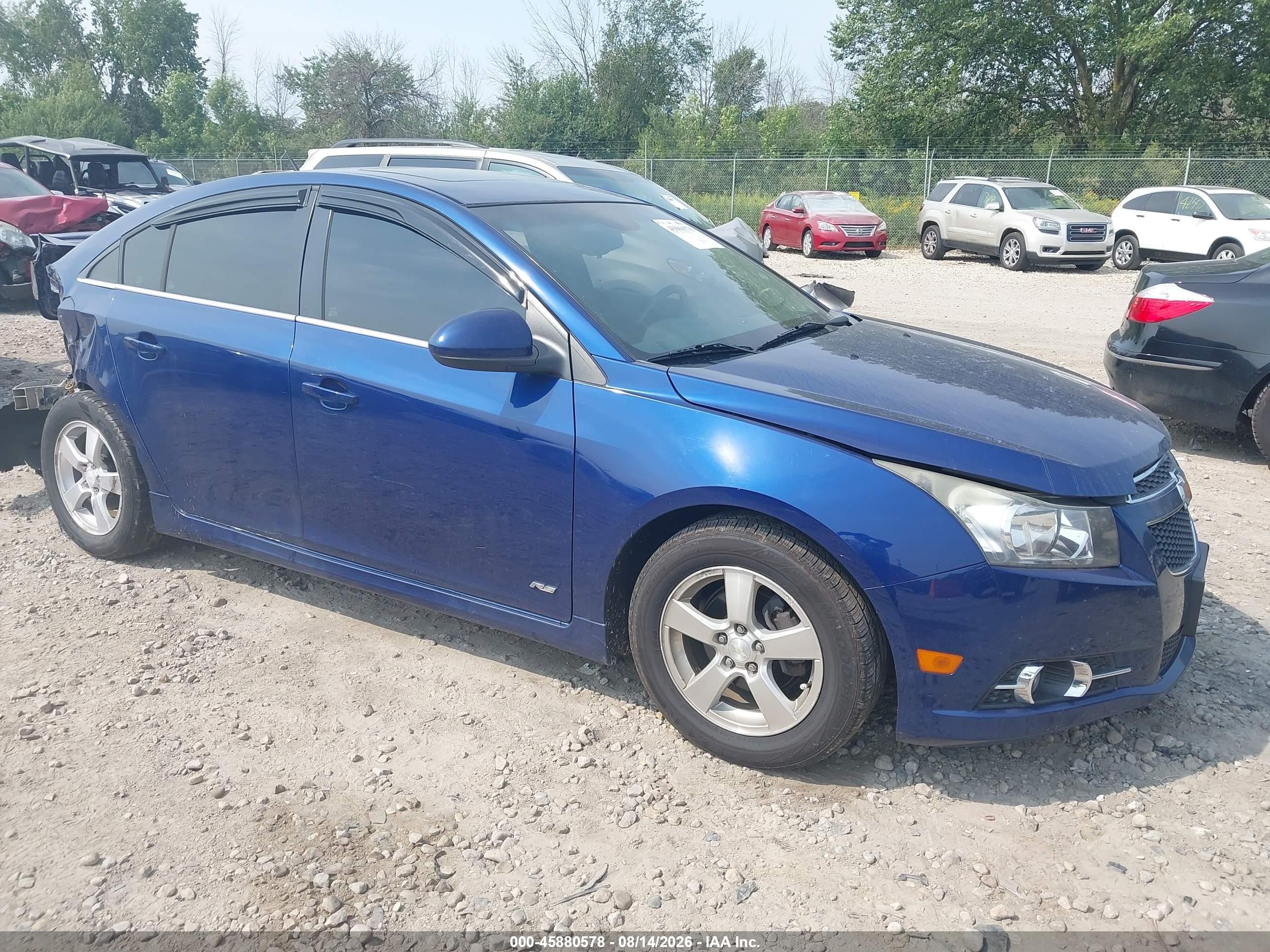 2012 Chevrolet Cruze 1lt Dark Blue vin: 1G1PF5SC1C7167005