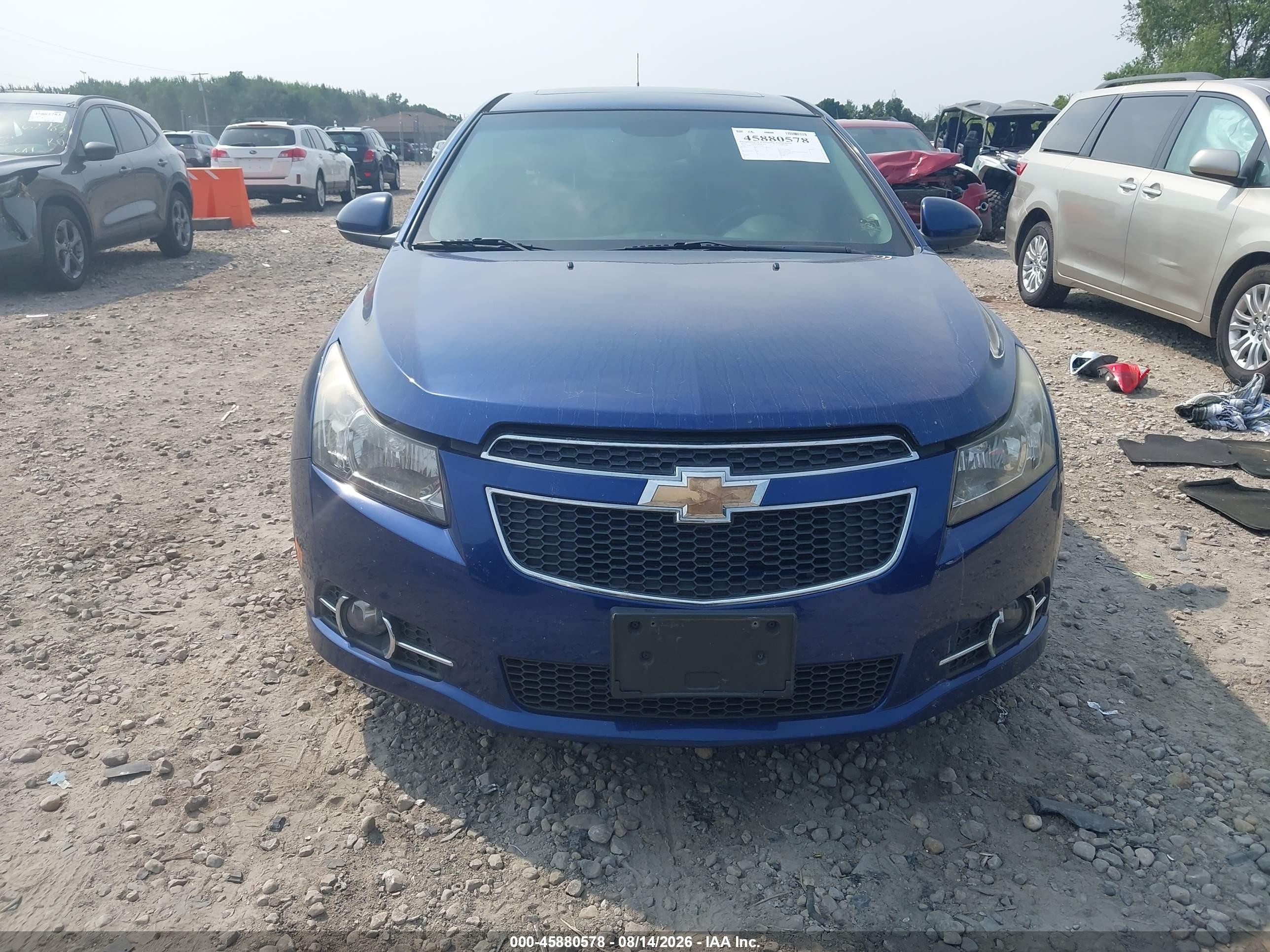 2012 Chevrolet Cruze 1lt Dark Blue vin: 1G1PF5SC1C7167005