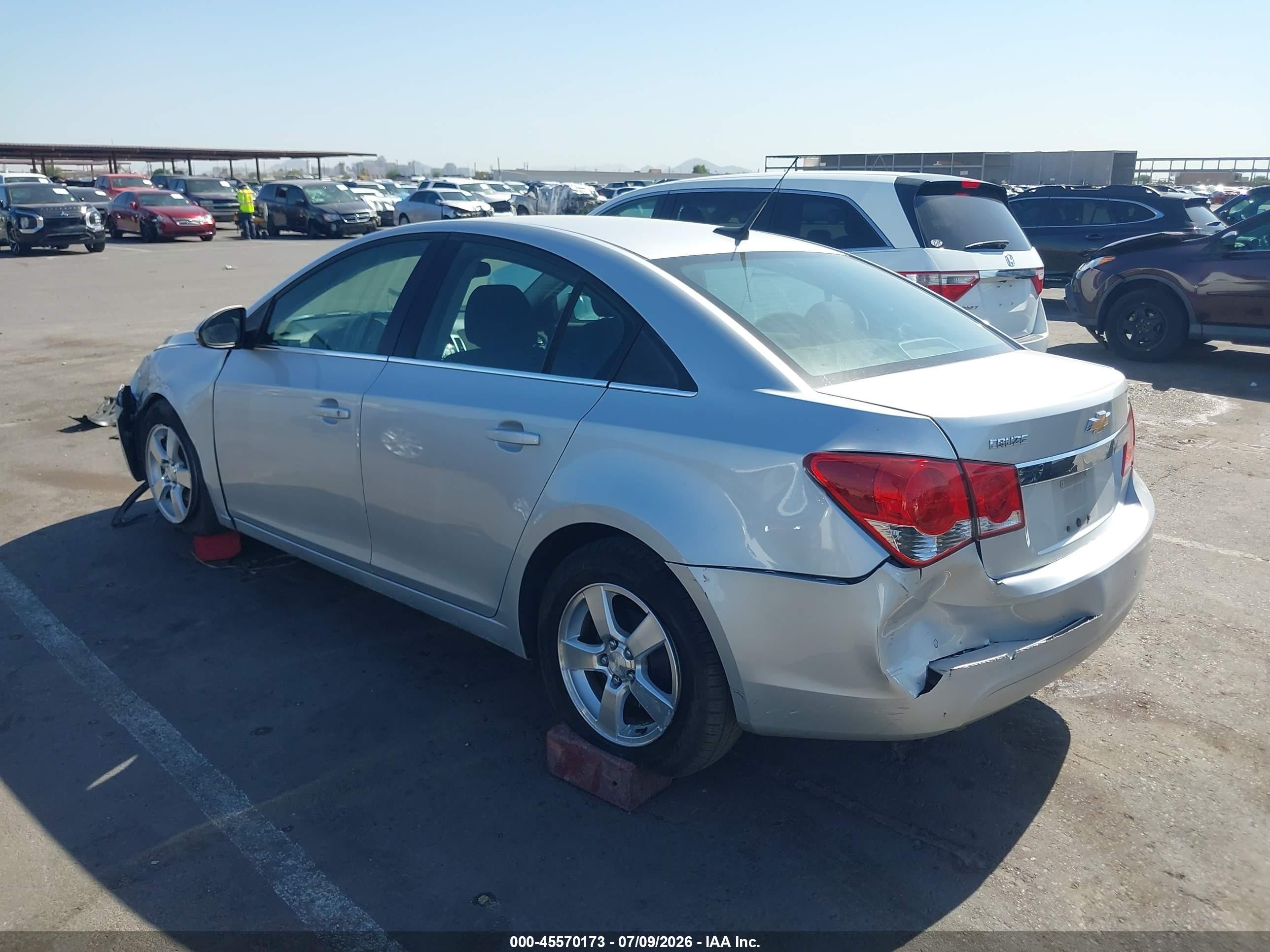 2012 Chevrolet Cruze 1lt Silver vin: 1G1PF5SC1C7189103