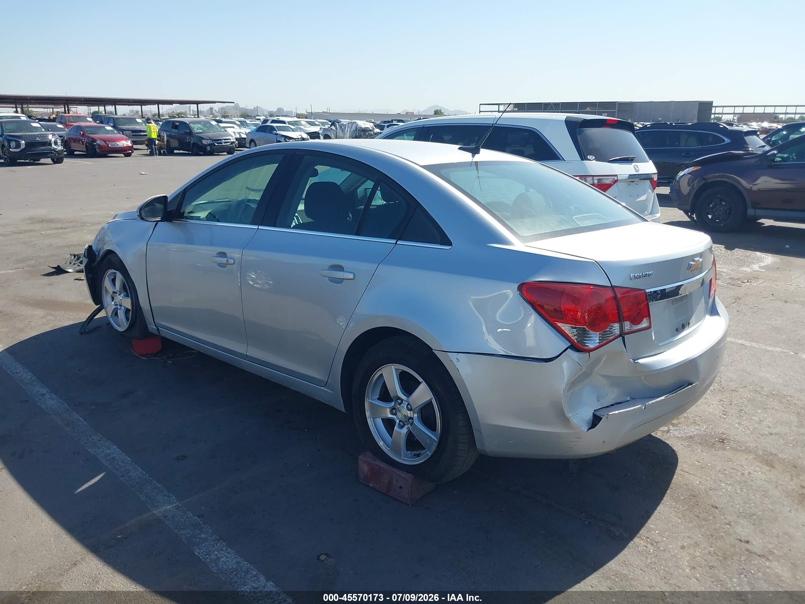 2012 Chevrolet Cruze 1lt Silver vin: 1G1PF5SC1C7189103