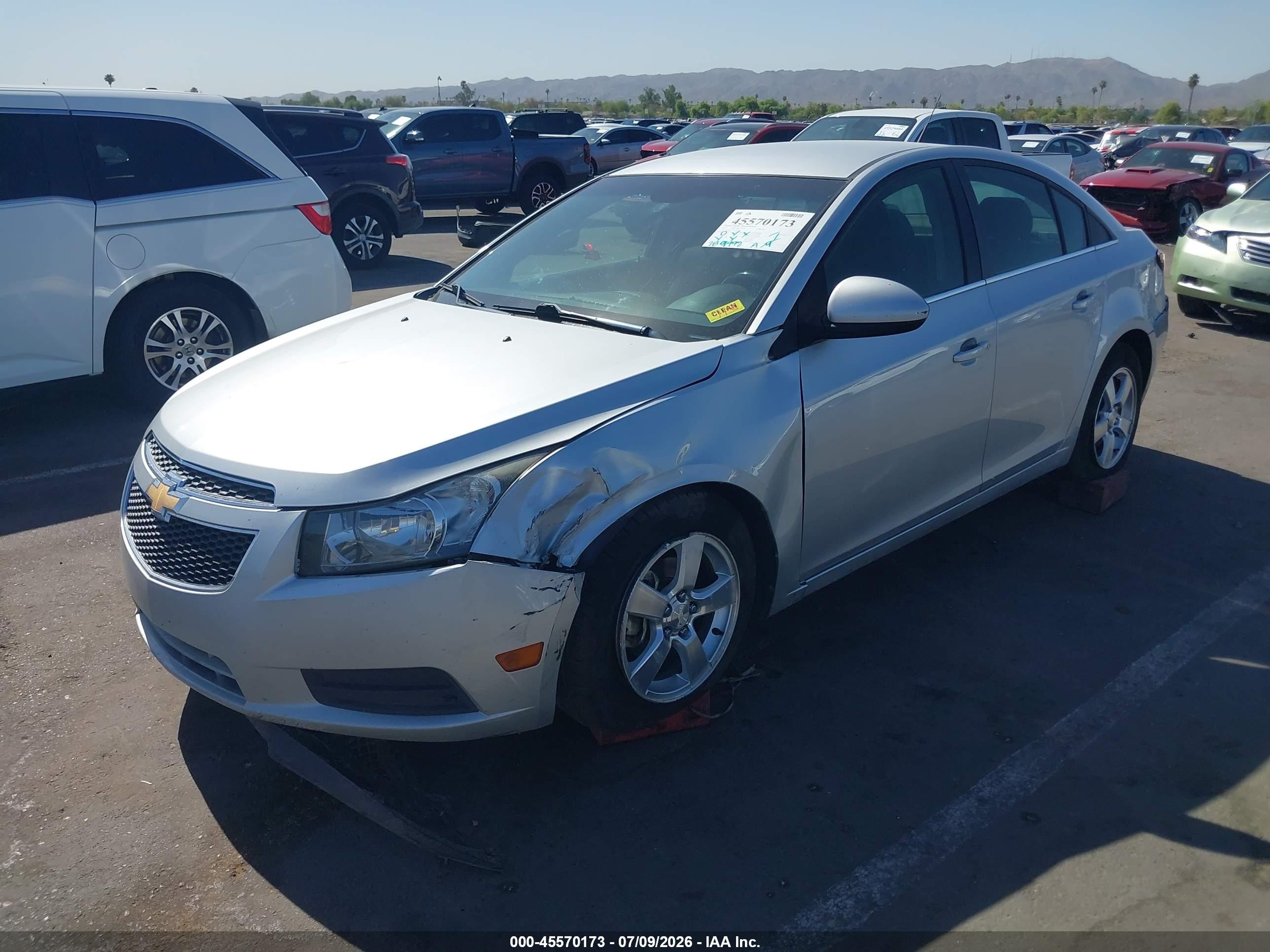 2012 Chevrolet Cruze 1lt Silver vin: 1G1PF5SC1C7189103