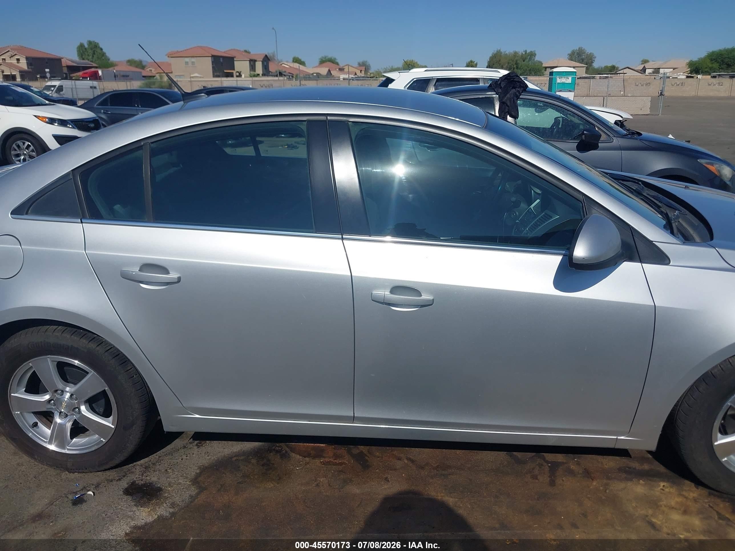 2012 Chevrolet Cruze 1lt Silver vin: 1G1PF5SC1C7189103