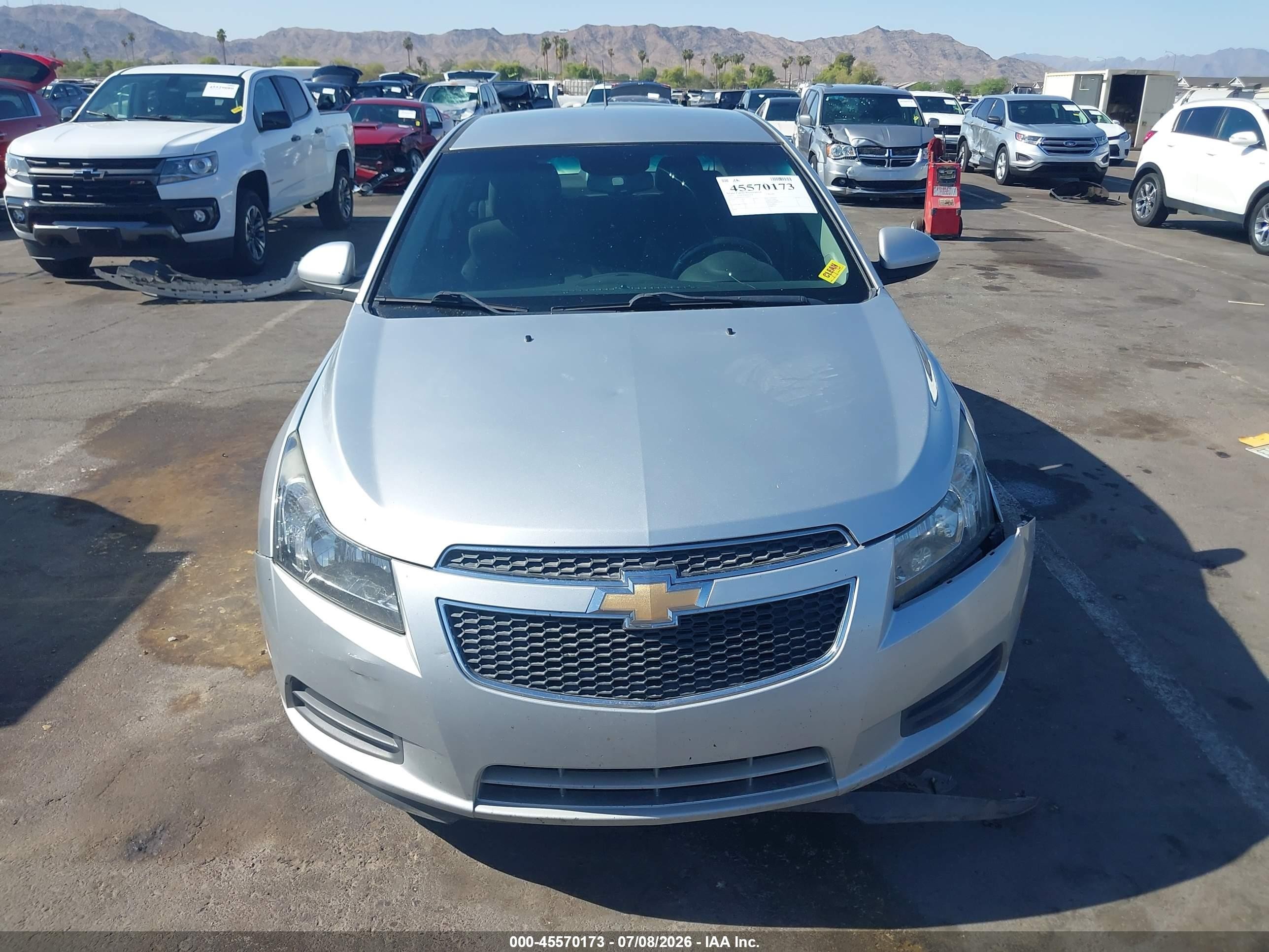 2012 Chevrolet Cruze 1lt Silver vin: 1G1PF5SC1C7189103