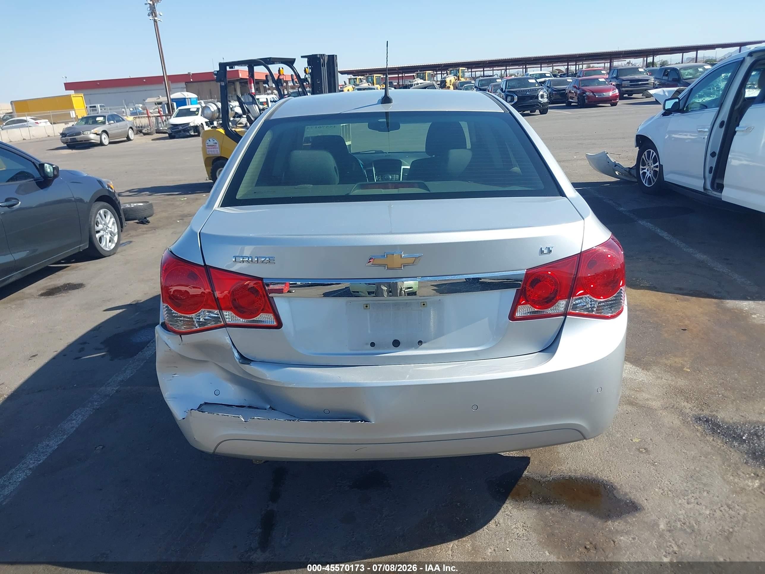 2012 Chevrolet Cruze 1lt Silver vin: 1G1PF5SC1C7189103