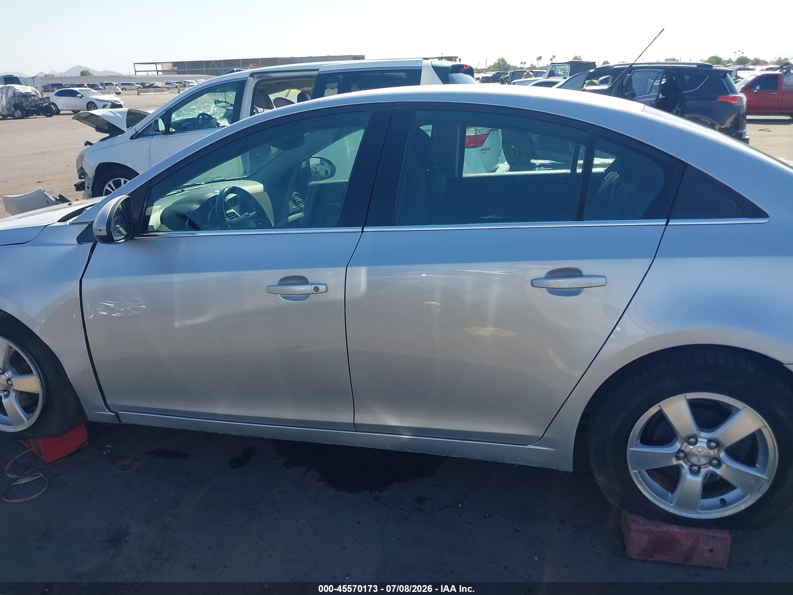 2012 Chevrolet Cruze 1lt Silver vin: 1G1PF5SC1C7189103