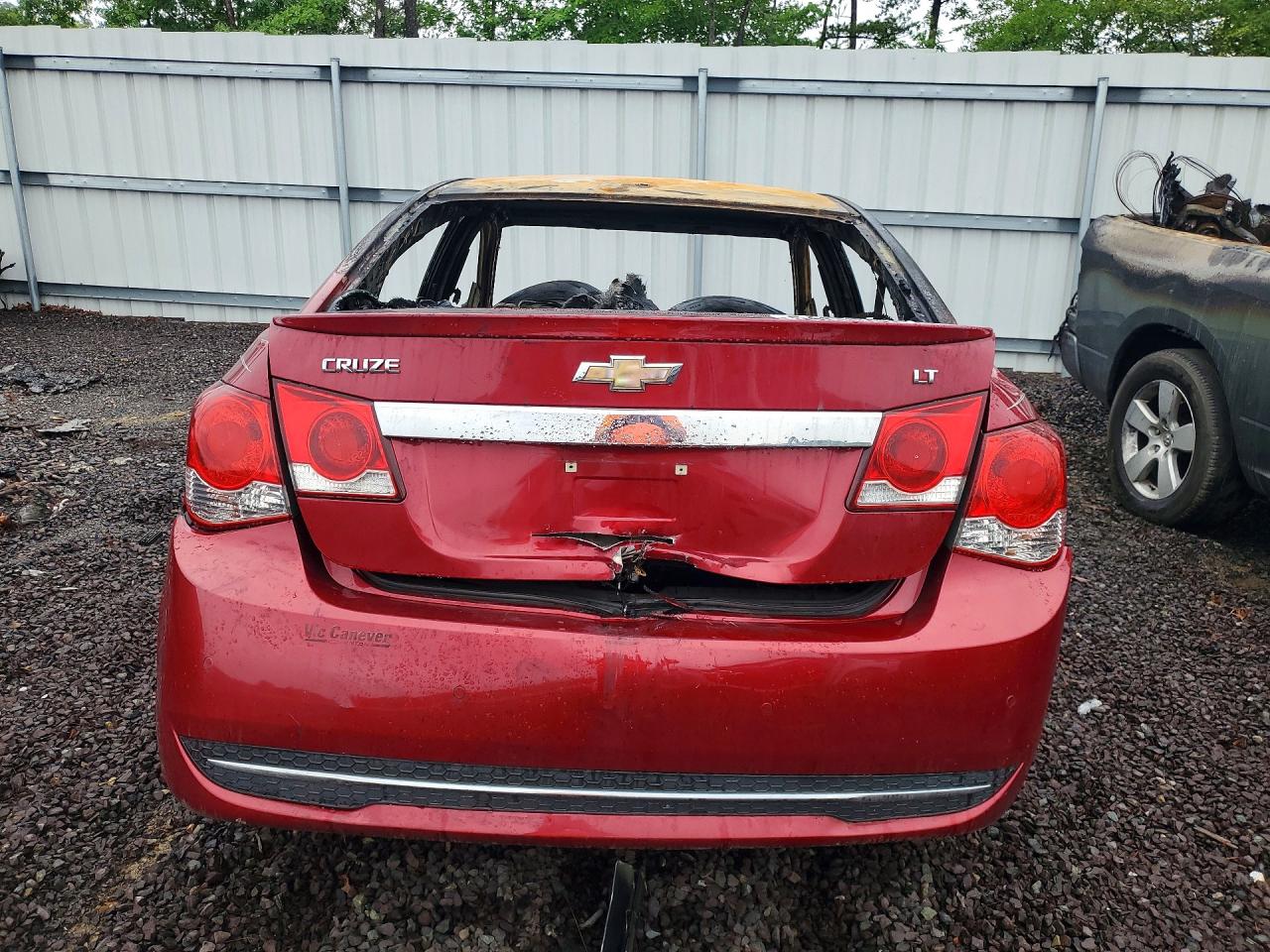 2012 Chevrolet Cruze Lt Red vin: 1G1PF5SC1C7209947
