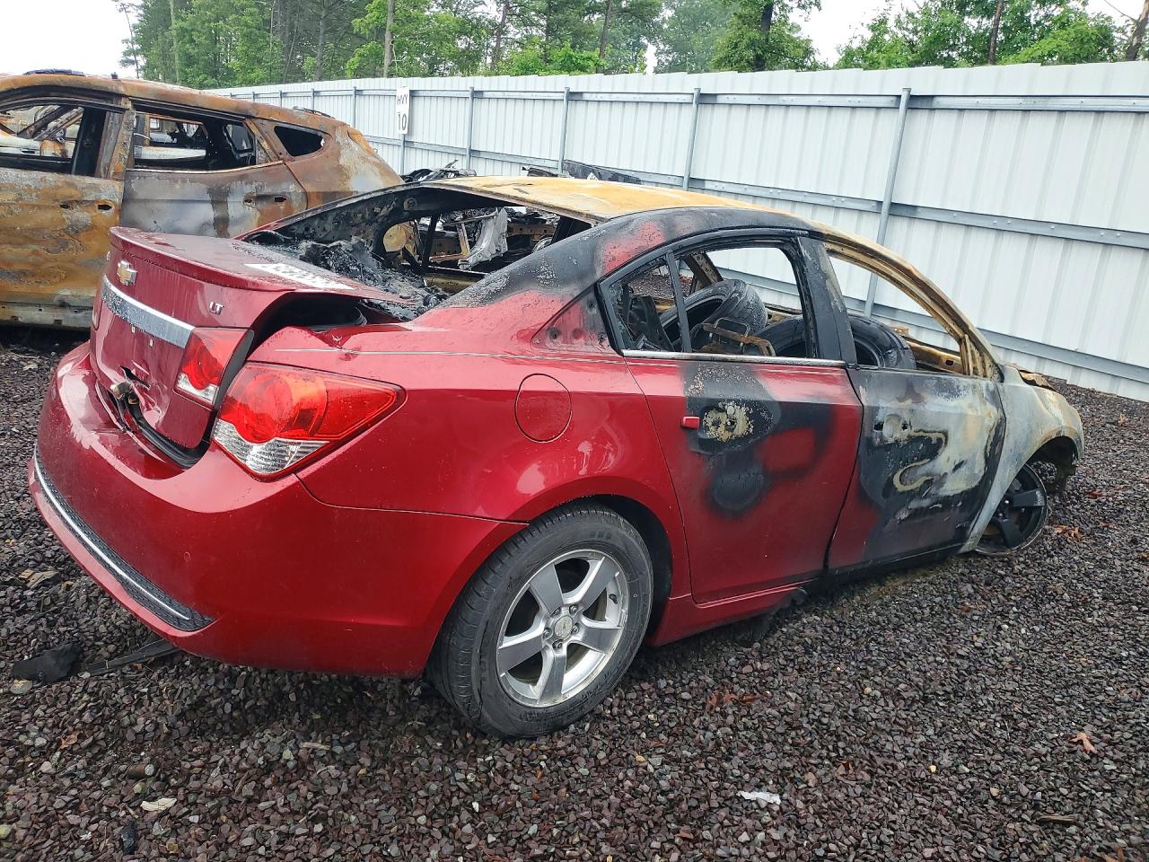 2012 Chevrolet Cruze Lt Red vin: 1G1PF5SC1C7209947