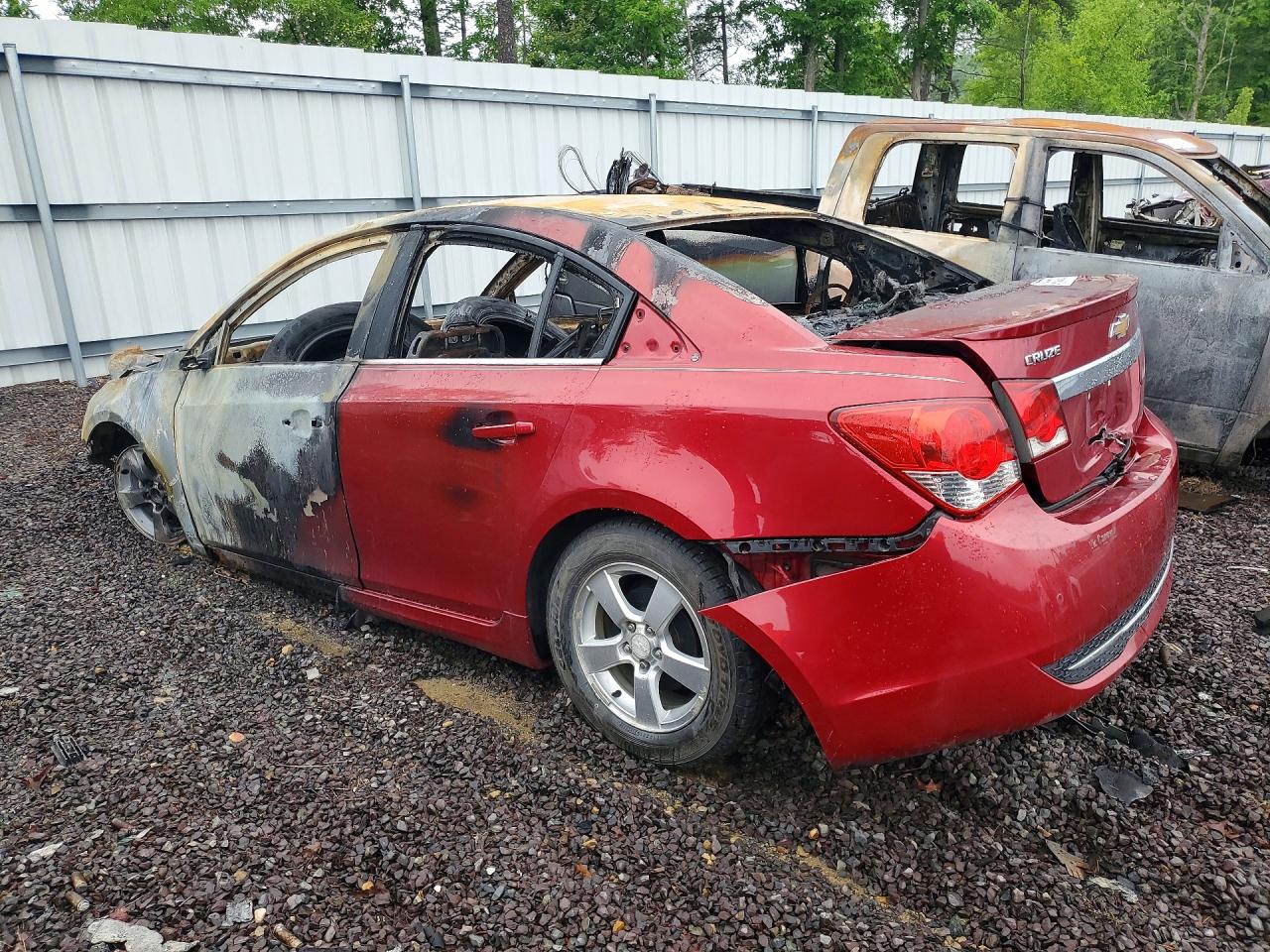 2012 Chevrolet Cruze Lt Red vin: 1G1PF5SC1C7209947