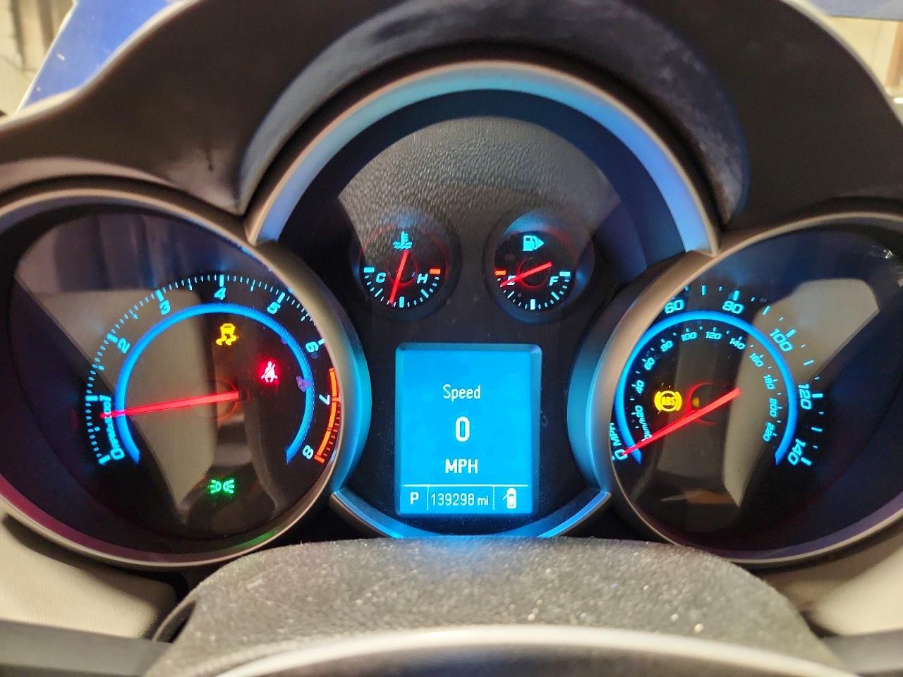 2012 Chevrolet Cruze Lt Blue vin: 1G1PF5SC1C7235190