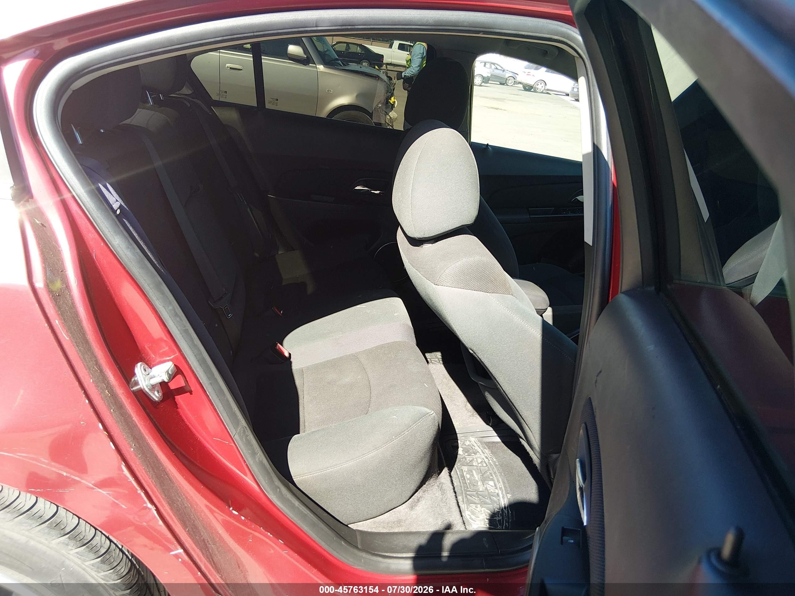 2012 Chevrolet Cruze 1lt Red vin: 1G1PF5SC1C7243046