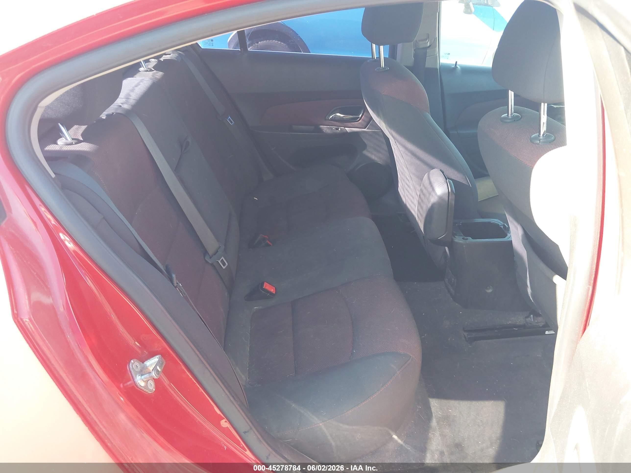 2012 Chevrolet Cruze 1lt Red vin: 1G1PF5SC1C7272403