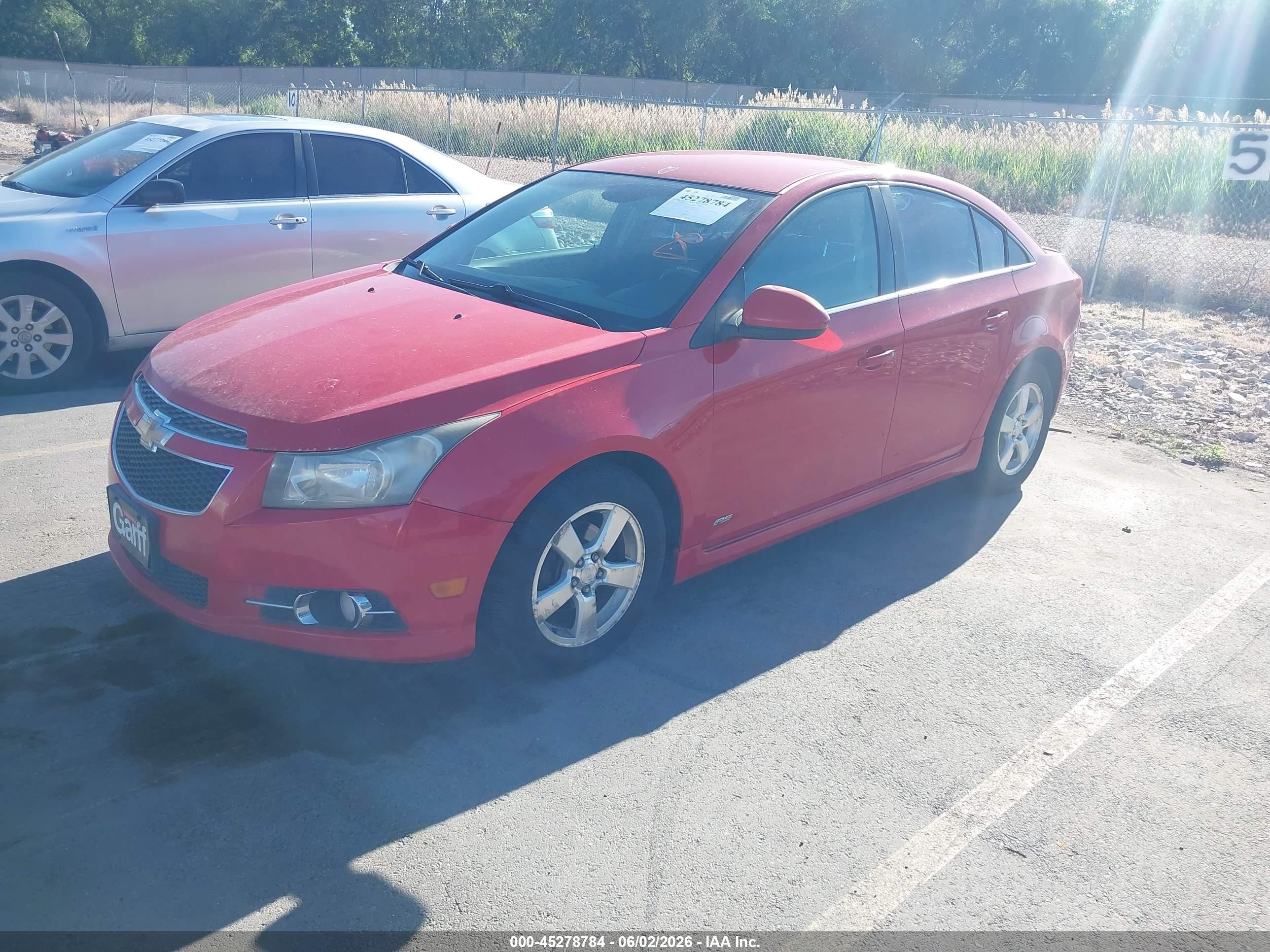 2012 Chevrolet Cruze 1lt Red vin: 1G1PF5SC1C7272403
