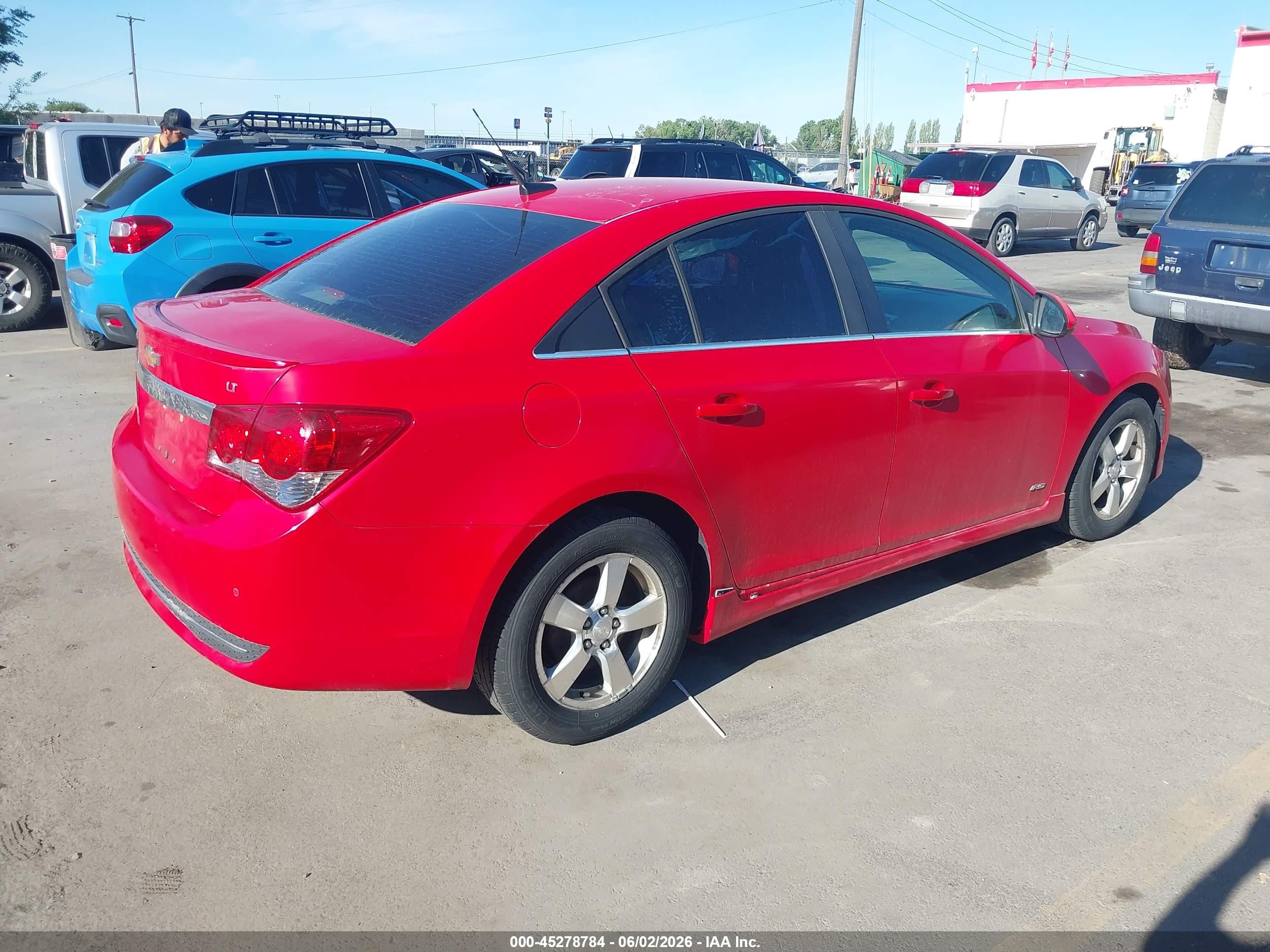 2012 Chevrolet Cruze 1lt Red vin: 1G1PF5SC1C7272403