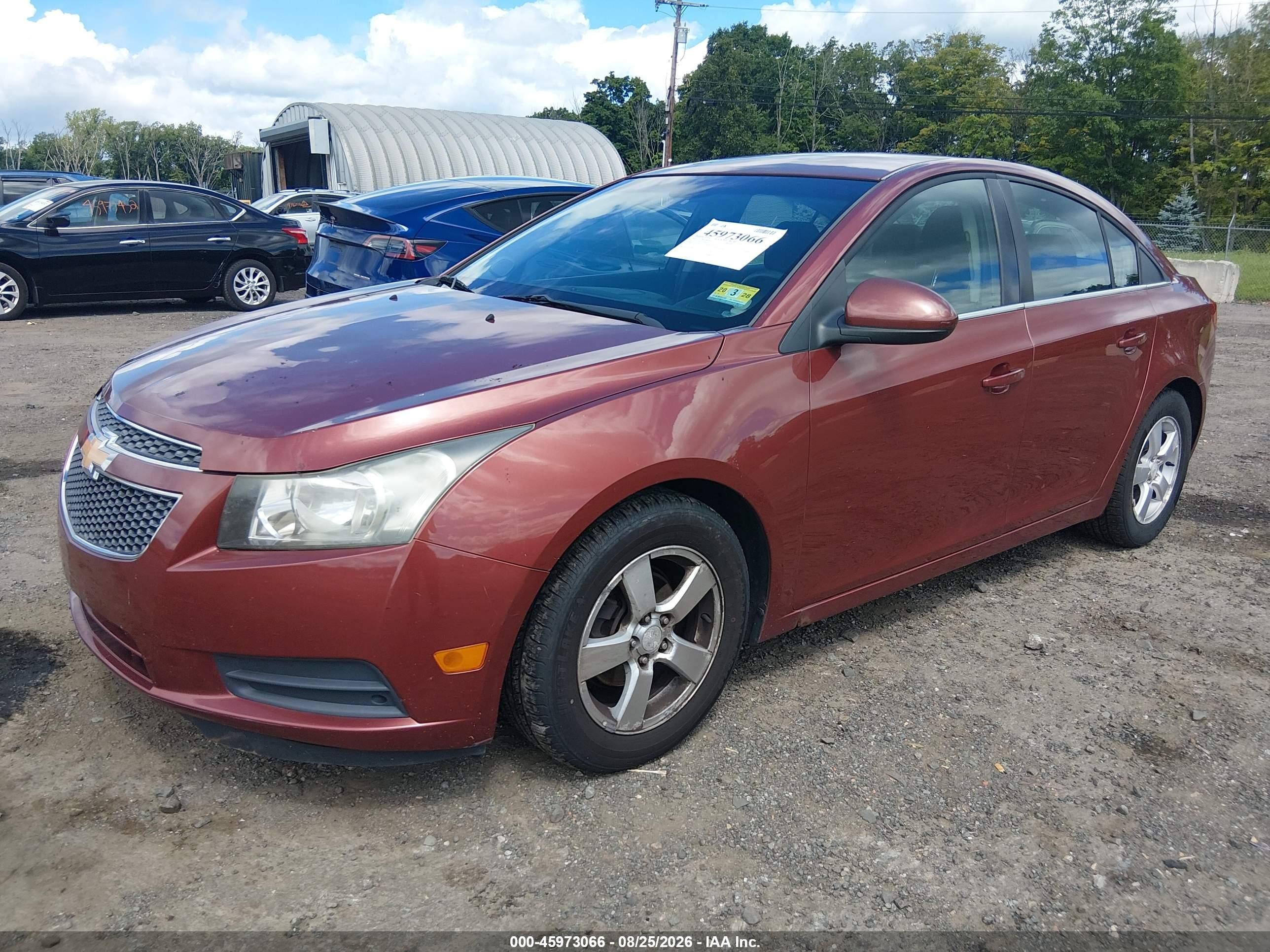 2012 Chevrolet Cruze 1lt Красный vin: 1G1PF5SC1C7304430