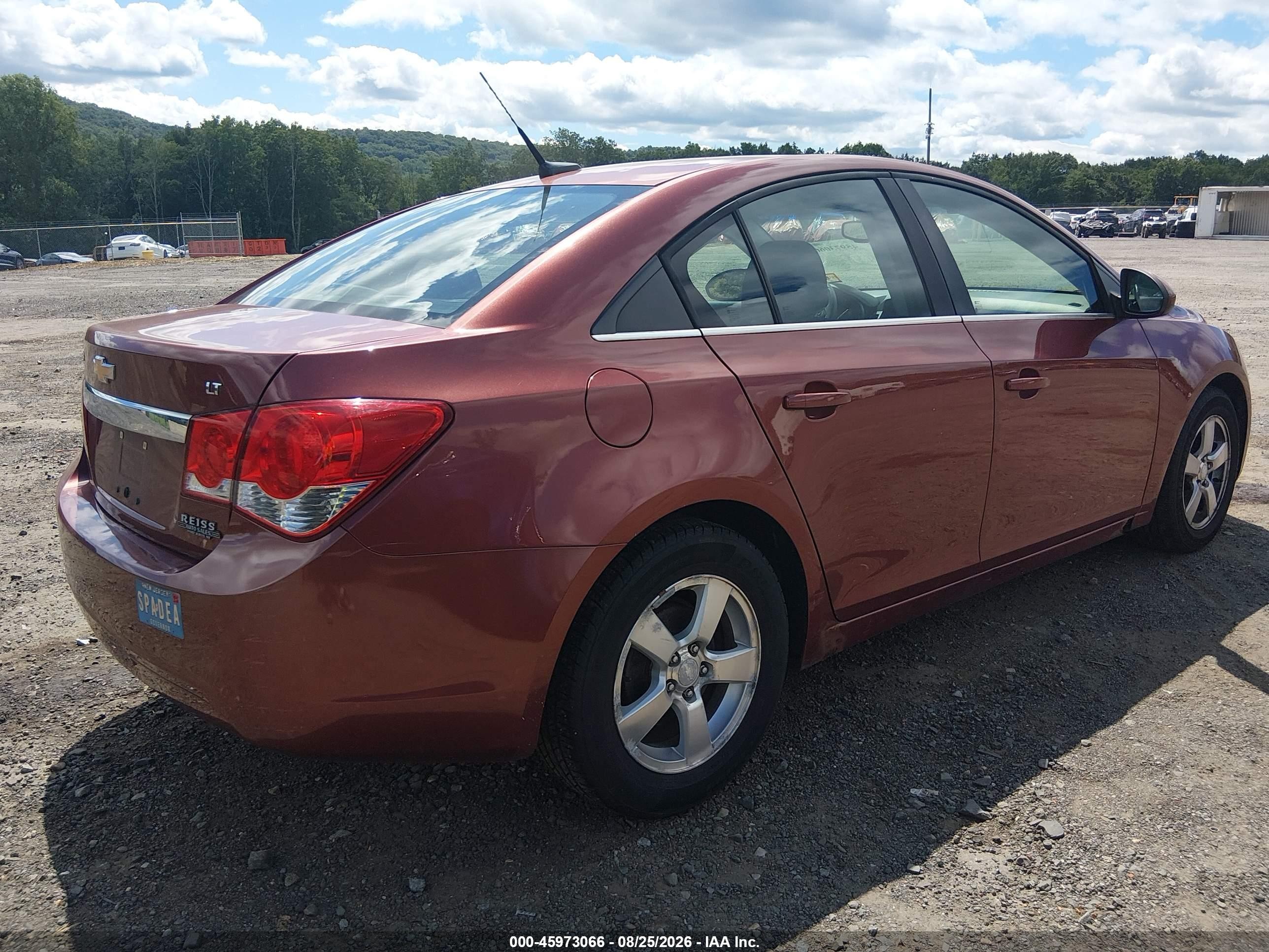 2012 Chevrolet Cruze 1lt Красный vin: 1G1PF5SC1C7304430
