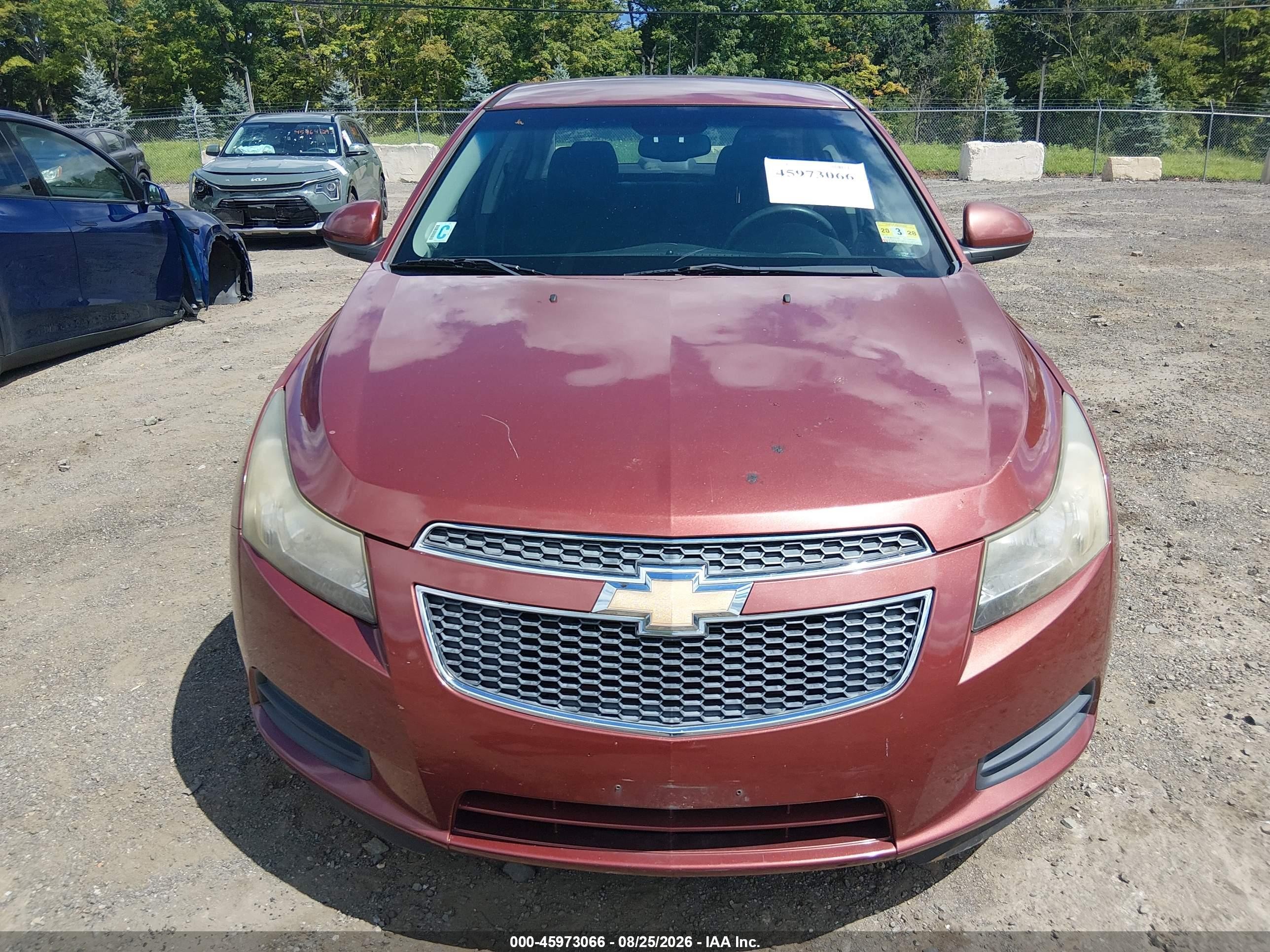 2012 Chevrolet Cruze 1lt Красный vin: 1G1PF5SC1C7304430