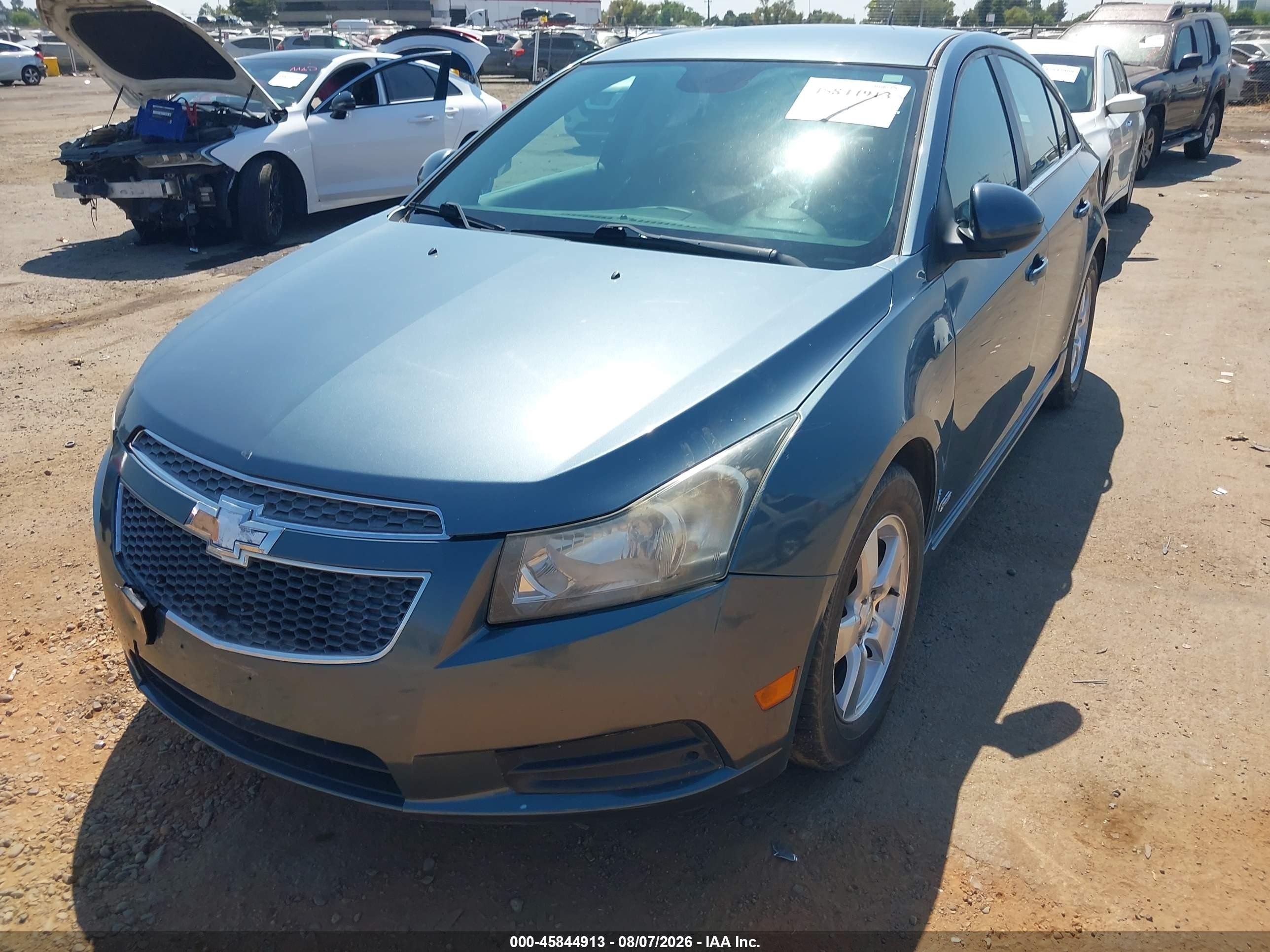 2012 Chevrolet Cruze 1lt Blue vin: 1G1PF5SC1C7339095