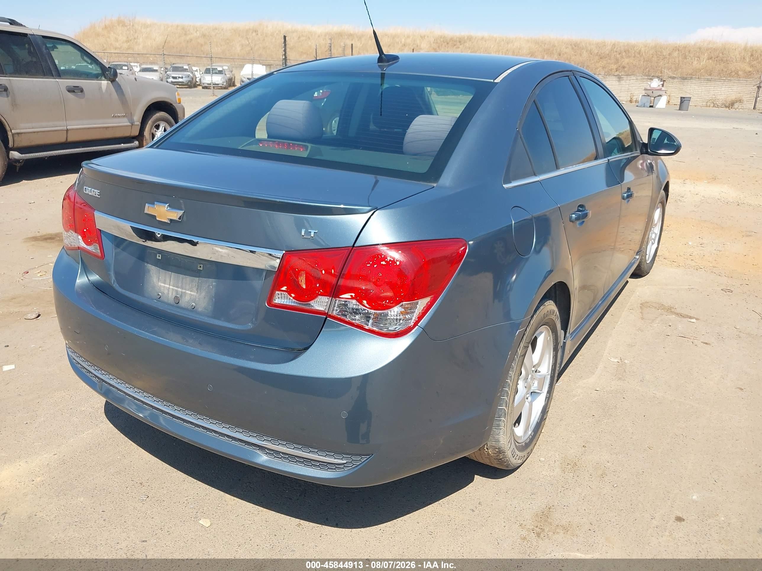 2012 Chevrolet Cruze 1lt Blue vin: 1G1PF5SC1C7339095