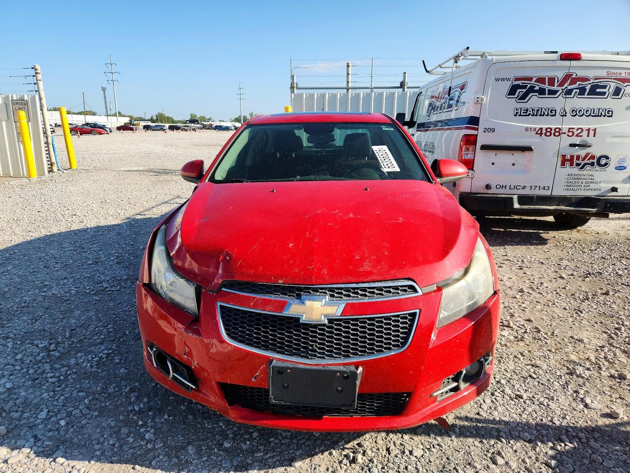 2012 Chevrolet Cruze Lt Red vin: 1G1PF5SC1C7354714