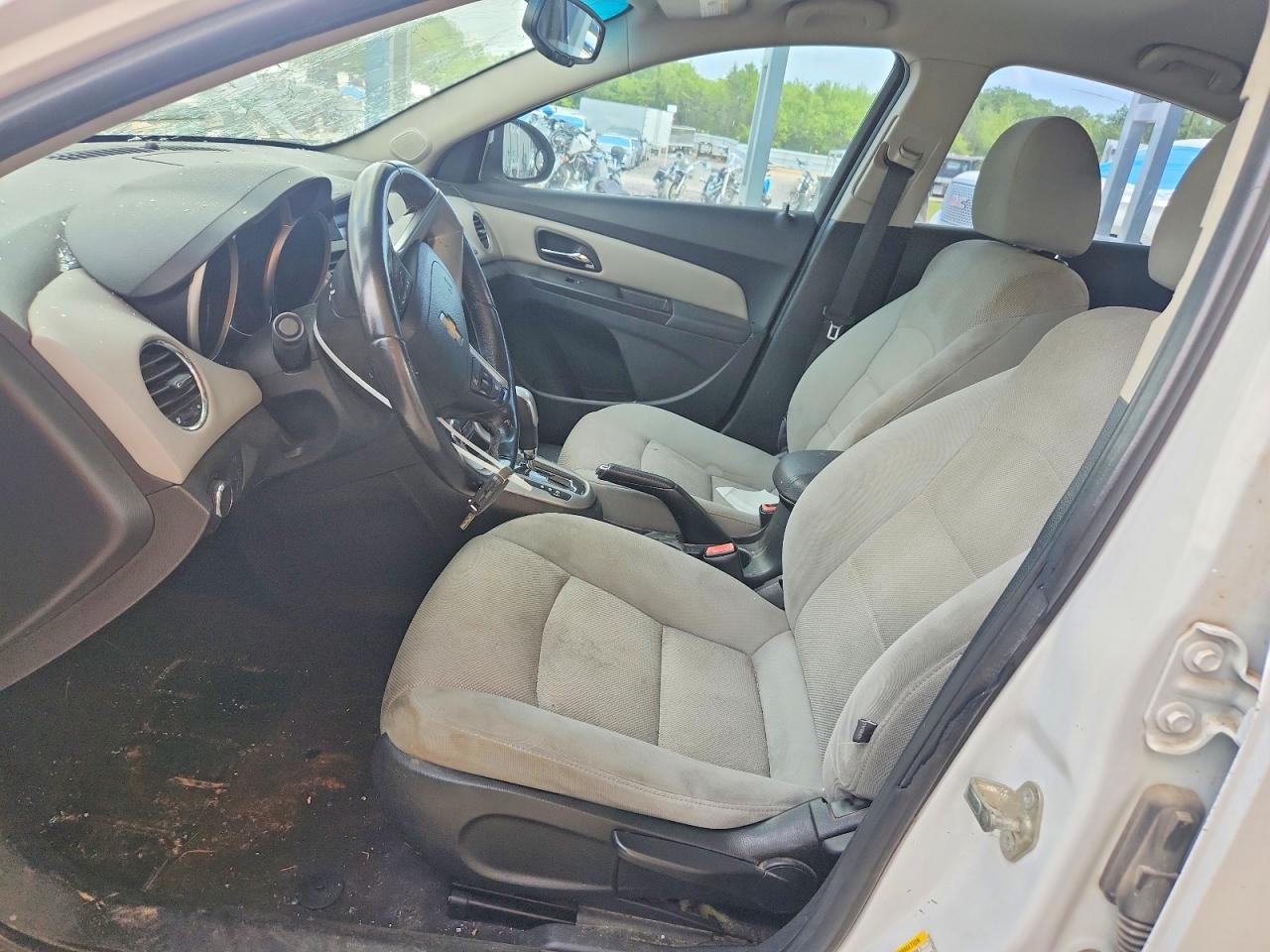 2012 Chevrolet Cruze Lt White vin: 1G1PF5SC1C7378303