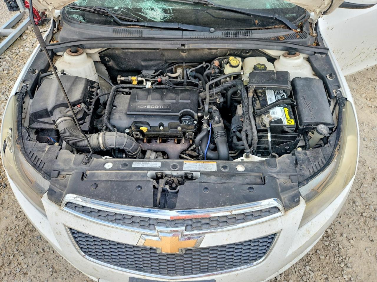 2012 Chevrolet Cruze Lt White vin: 1G1PF5SC1C7378303