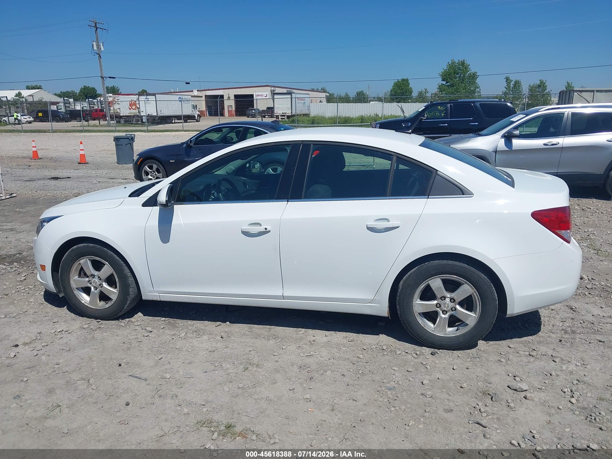 2012 Chevrolet Cruze 1lt White vin: 1G1PF5SC1C7392489