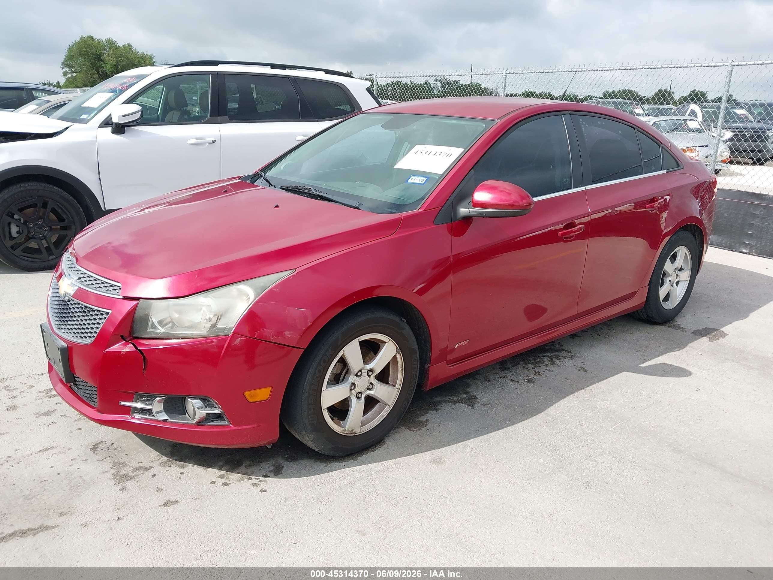 2012 Chevrolet Cruze 1lt Красный vin: 1G1PF5SC1C7403457