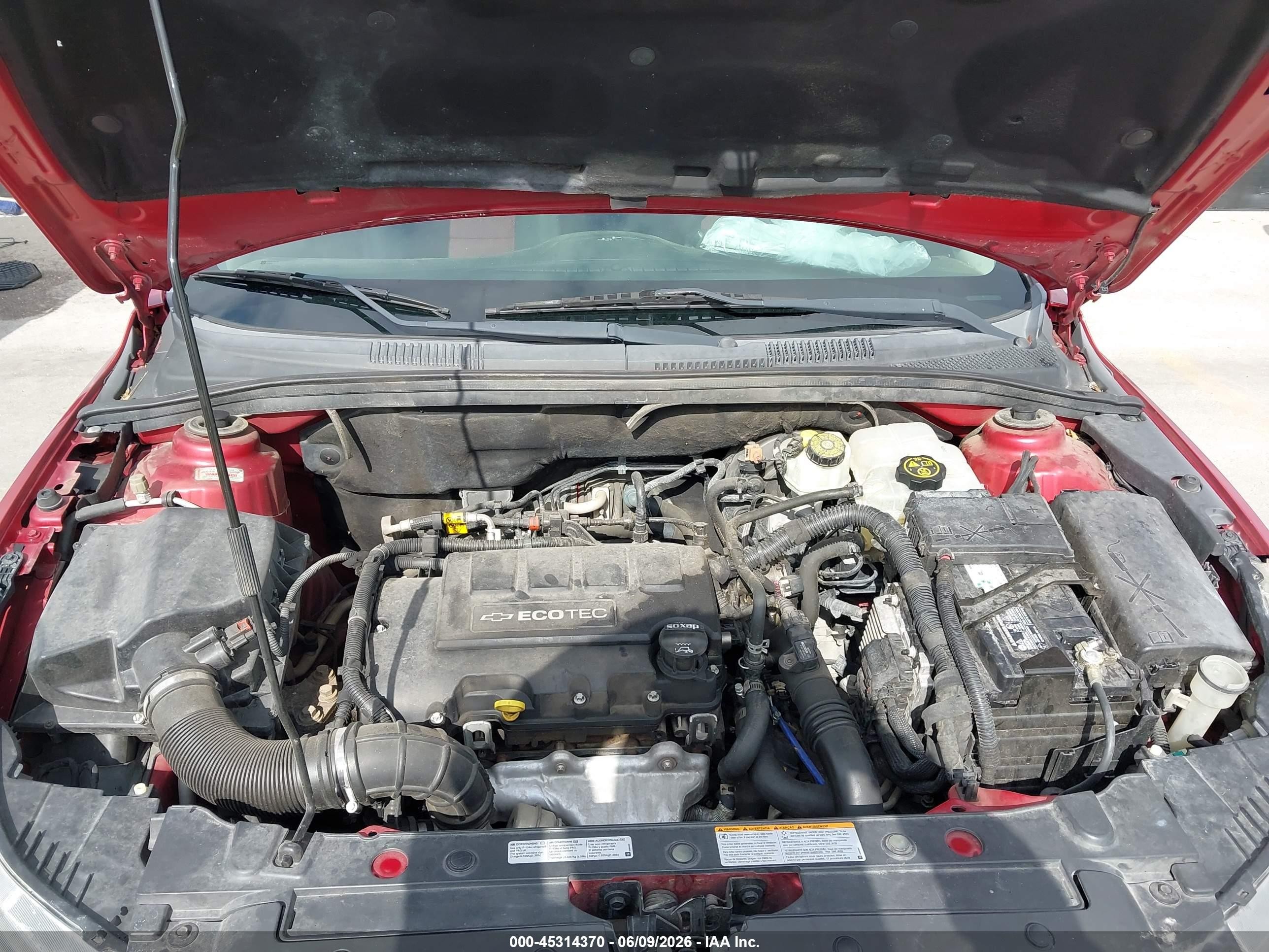 2012 Chevrolet Cruze 1lt Красный vin: 1G1PF5SC1C7403457
