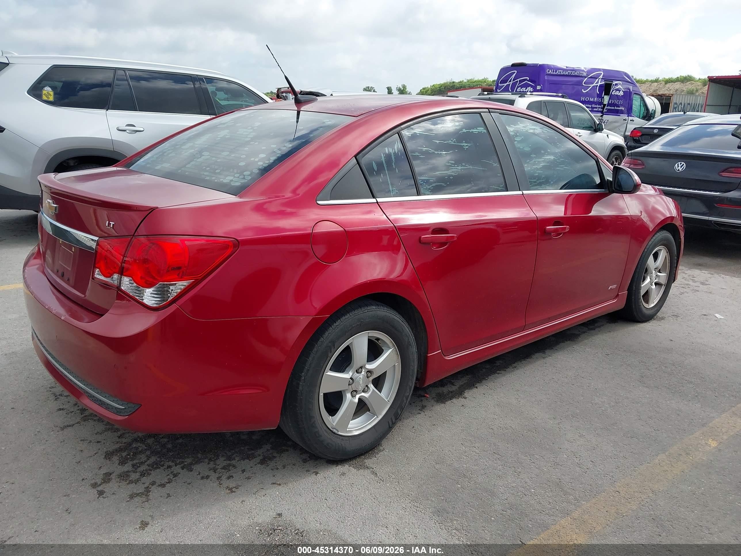 2012 Chevrolet Cruze 1lt Красный vin: 1G1PF5SC1C7403457