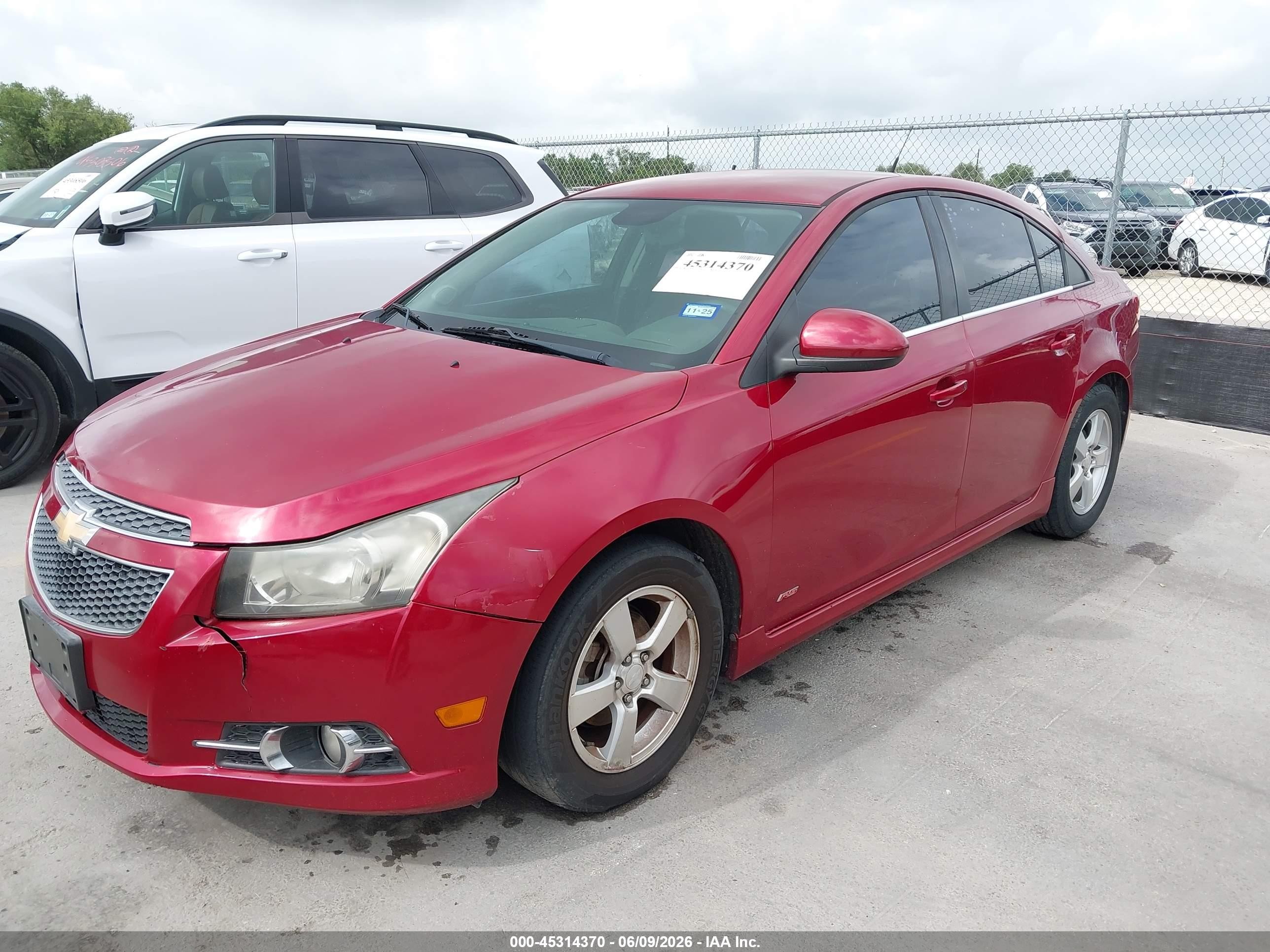 2012 Chevrolet Cruze 1lt Красный vin: 1G1PF5SC1C7403457