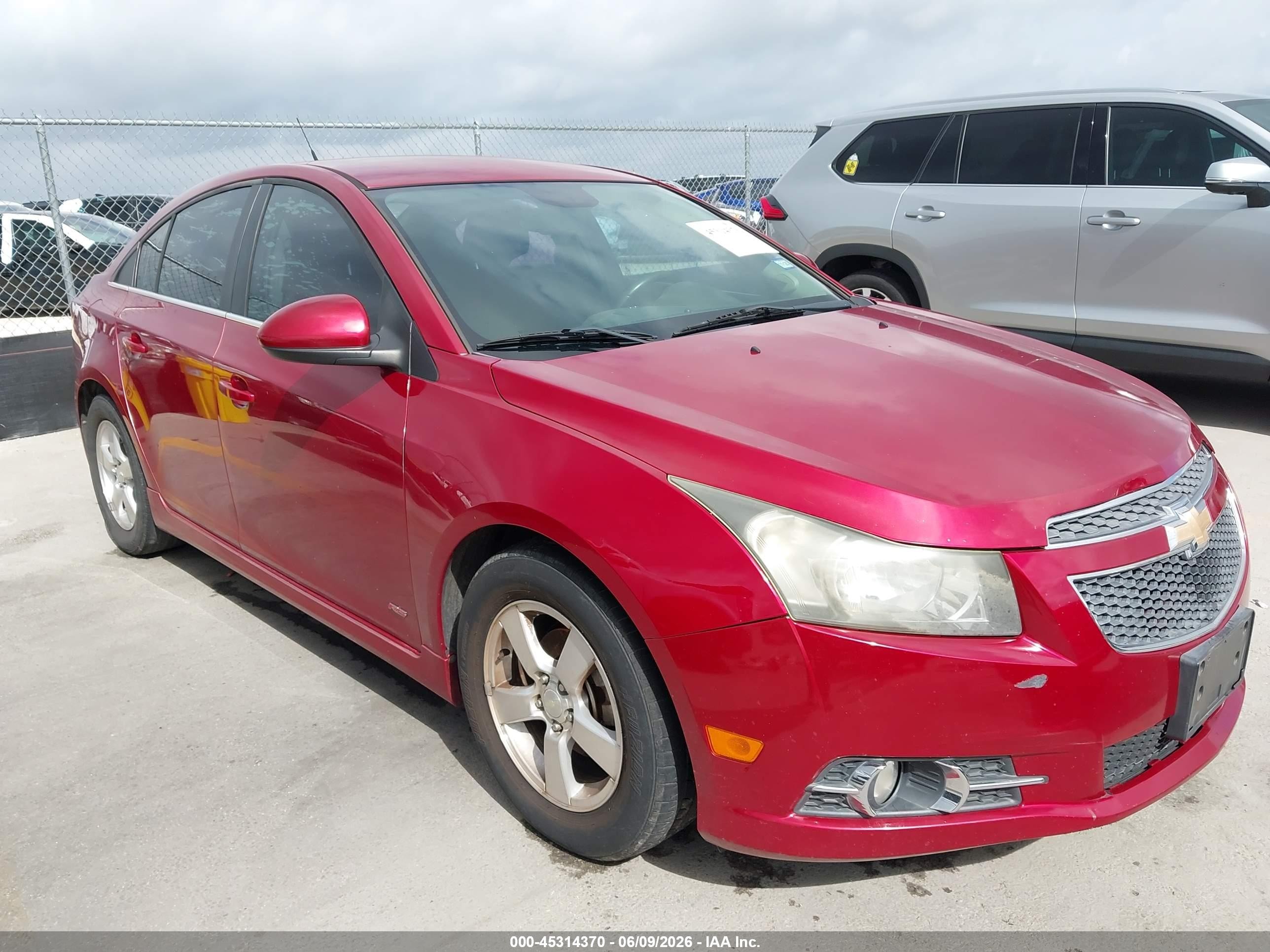2012 Chevrolet Cruze 1lt Красный vin: 1G1PF5SC1C7403457