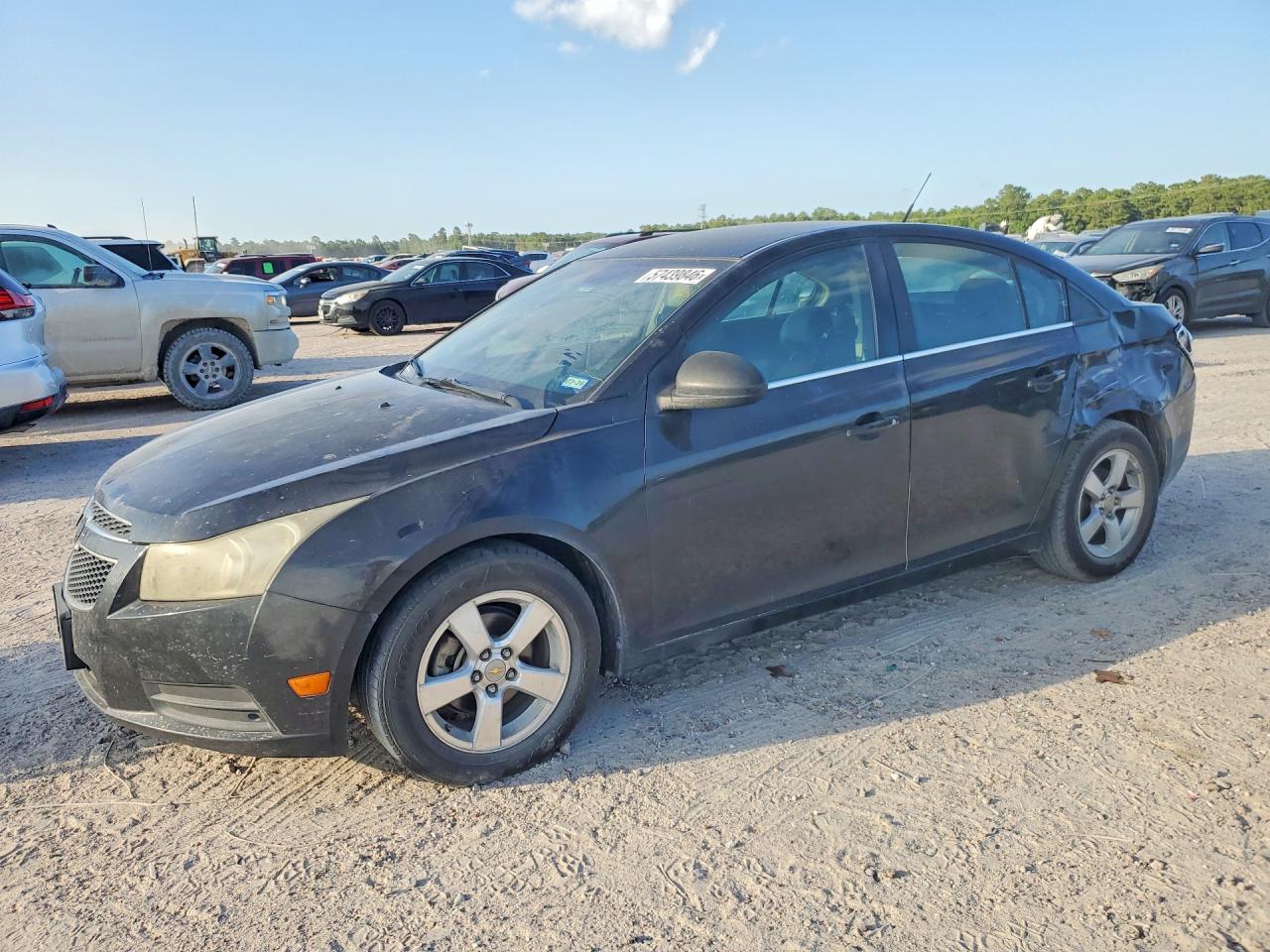 2012 Chevrolet Cruze Lt Black vin: 1G1PF5SC2C7116306