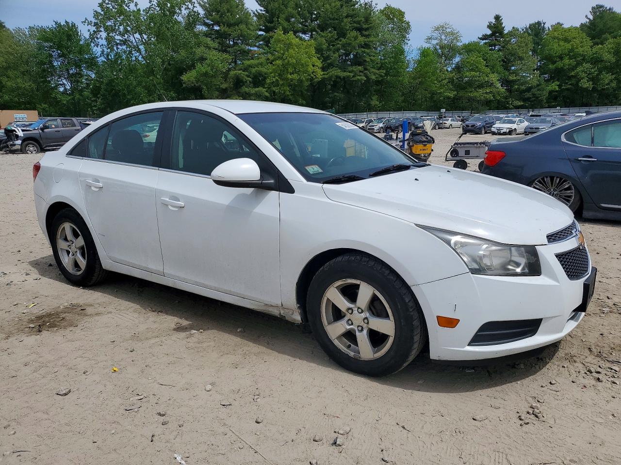 2012 Chevrolet Cruze Lt White vin: 1G1PF5SC2C7126723