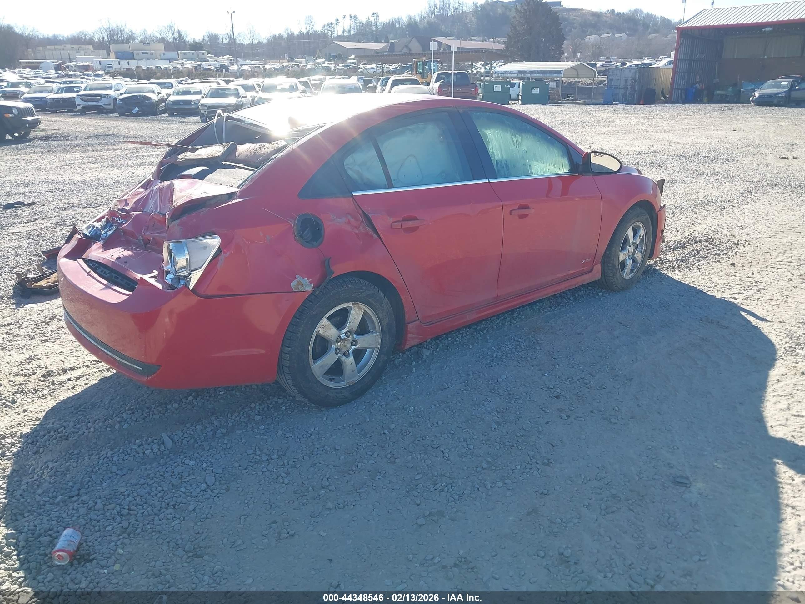 2012 Chevrolet Cruze 1lt Red vin: 1G1PF5SC2C7129881