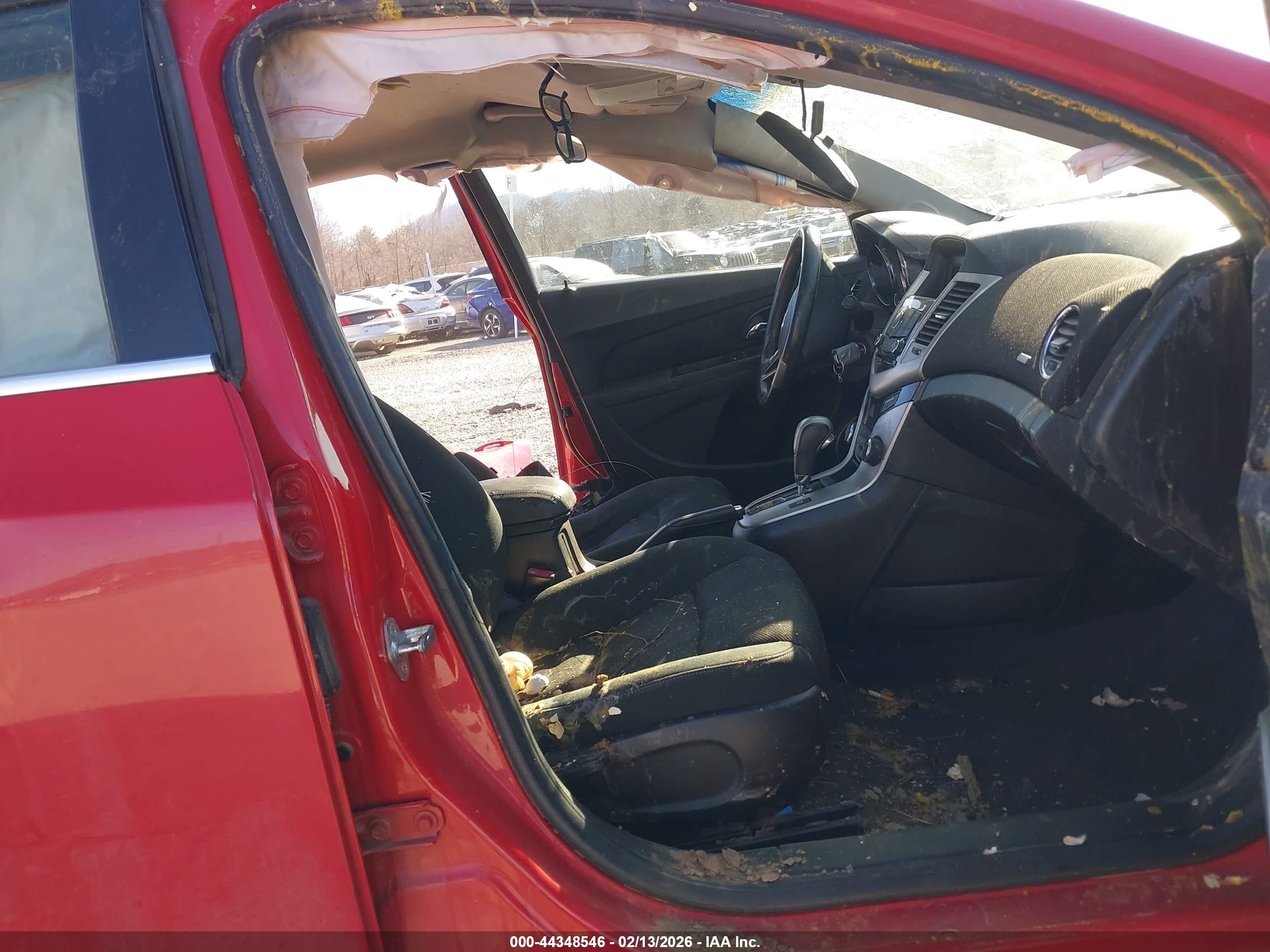 2012 Chevrolet Cruze 1lt Red vin: 1G1PF5SC2C7129881
