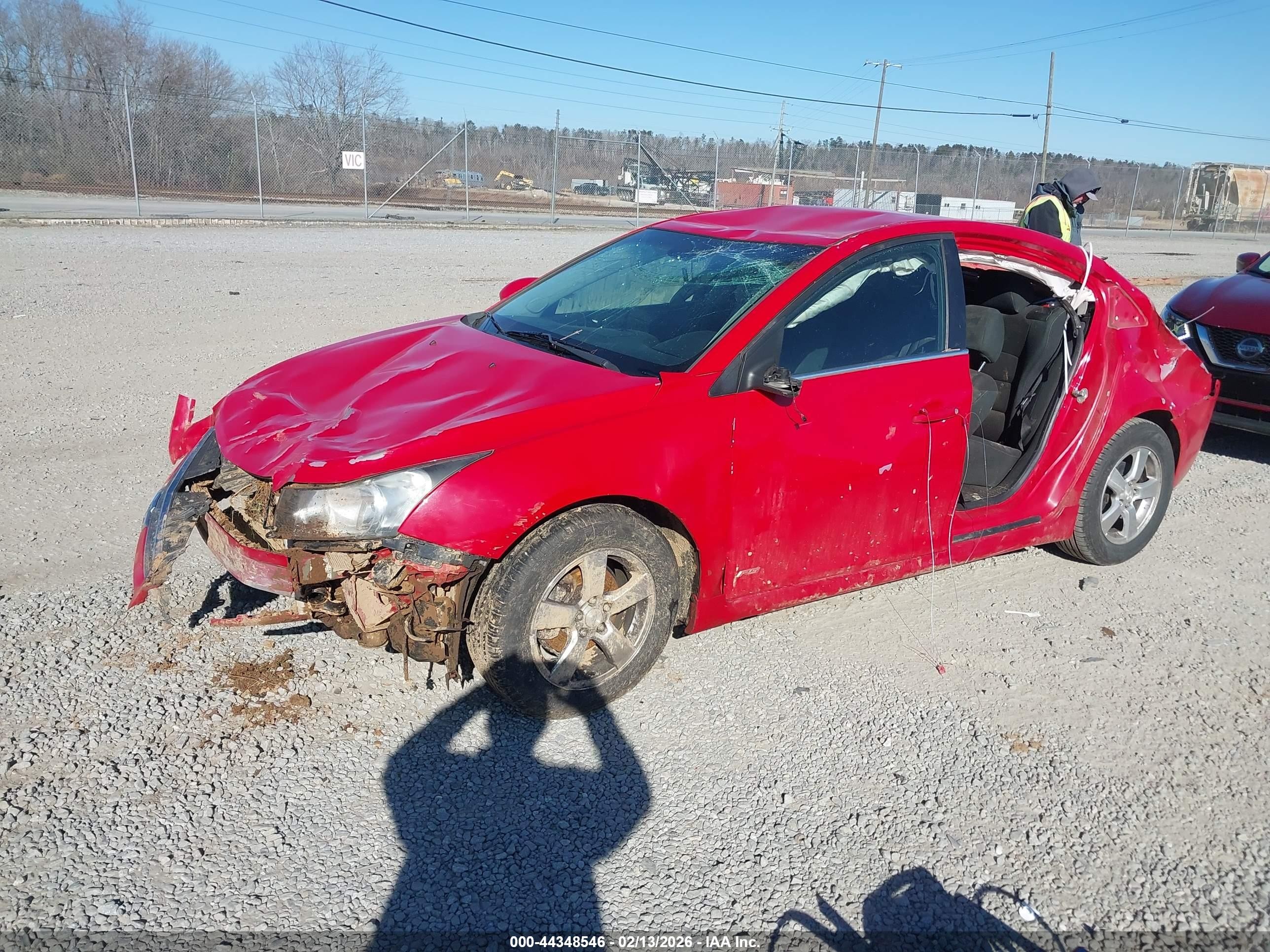 2012 Chevrolet Cruze 1lt Red vin: 1G1PF5SC2C7129881