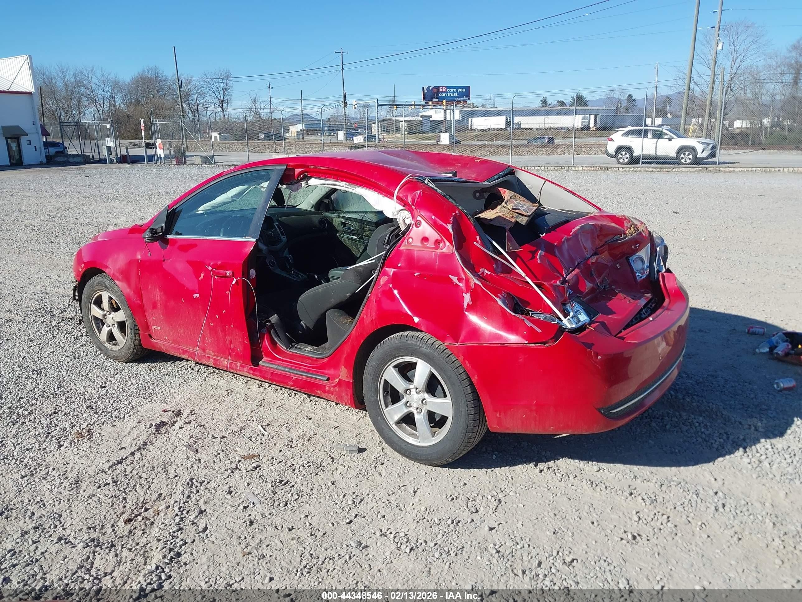 2012 Chevrolet Cruze 1lt Red vin: 1G1PF5SC2C7129881