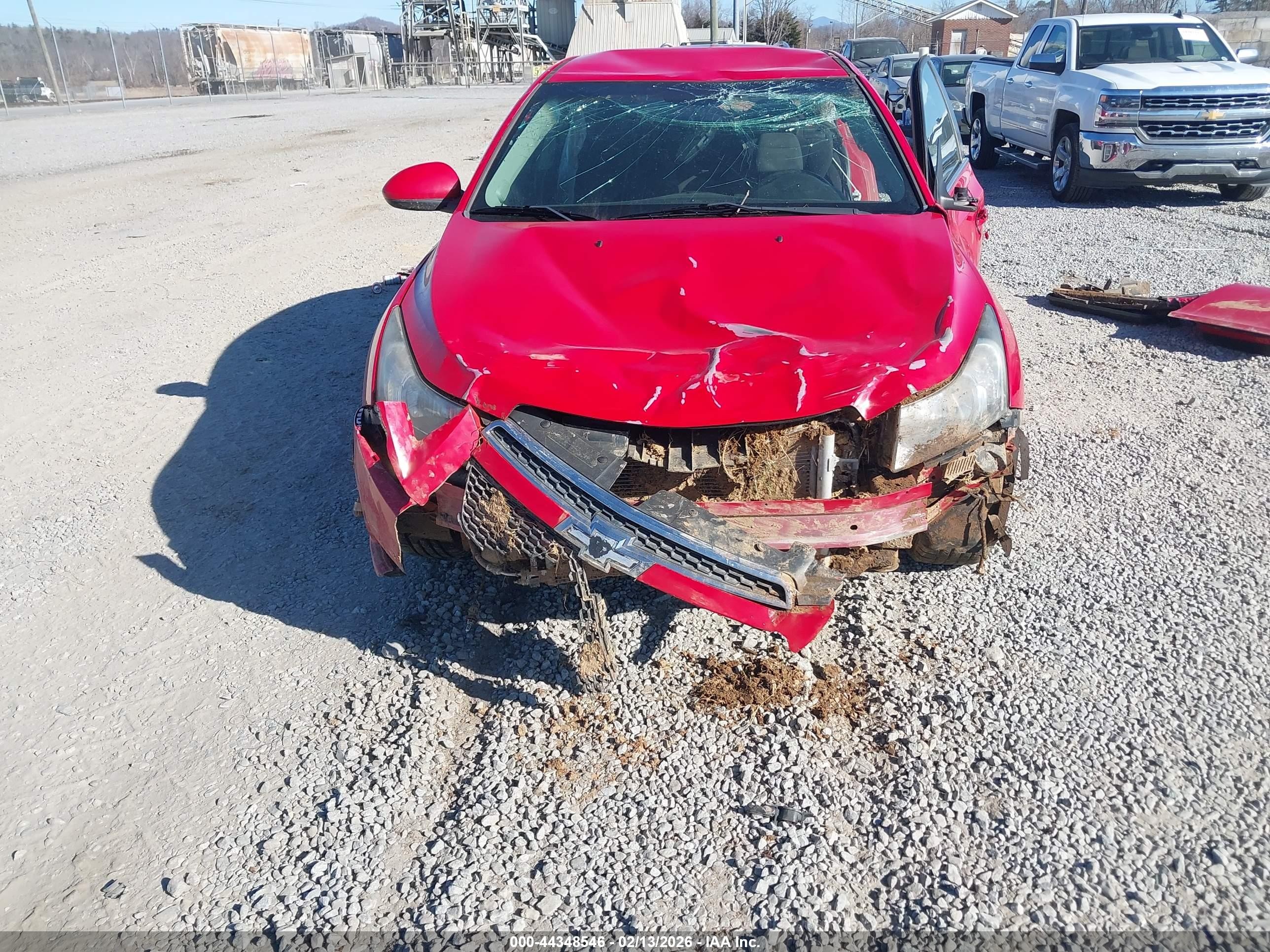 2012 Chevrolet Cruze 1lt Red vin: 1G1PF5SC2C7129881