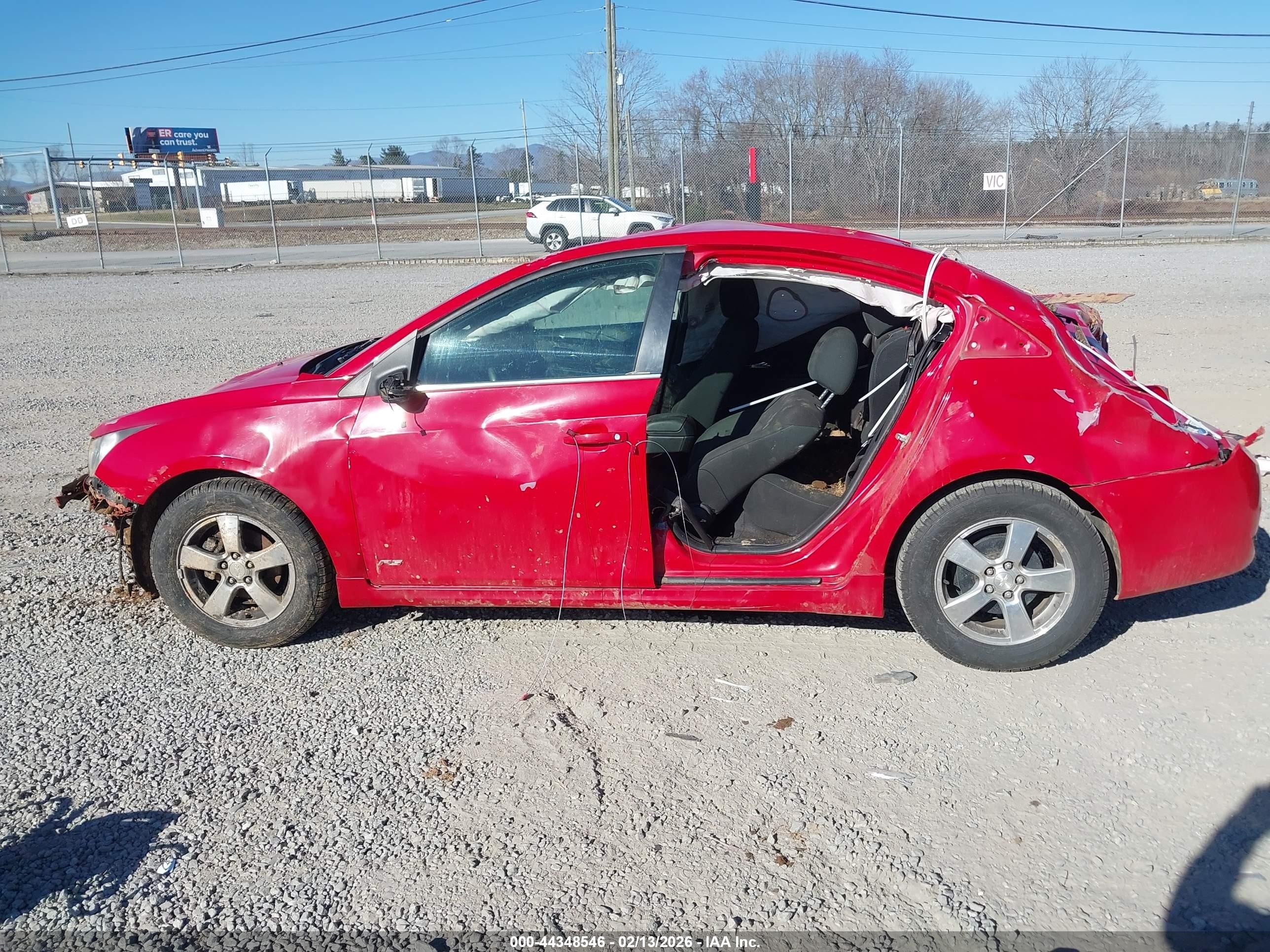 2012 Chevrolet Cruze 1lt Red vin: 1G1PF5SC2C7129881