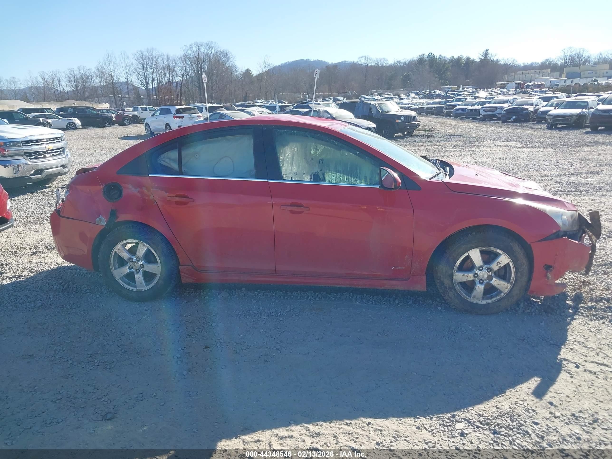 2012 Chevrolet Cruze 1lt Red vin: 1G1PF5SC2C7129881