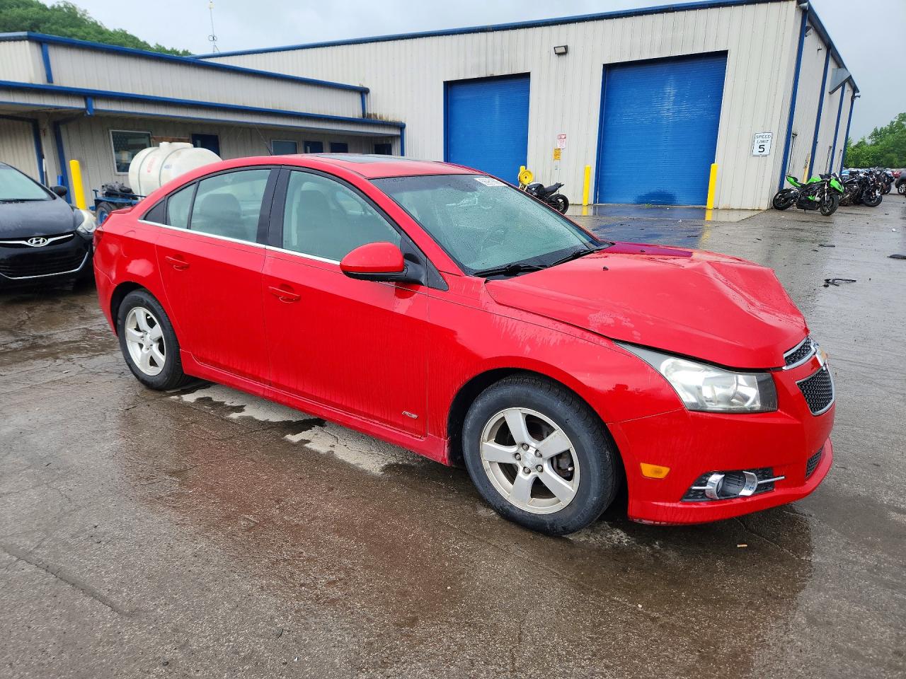 2012 Chevrolet Cruze Lt Red vin: 1G1PF5SC2C7147619
